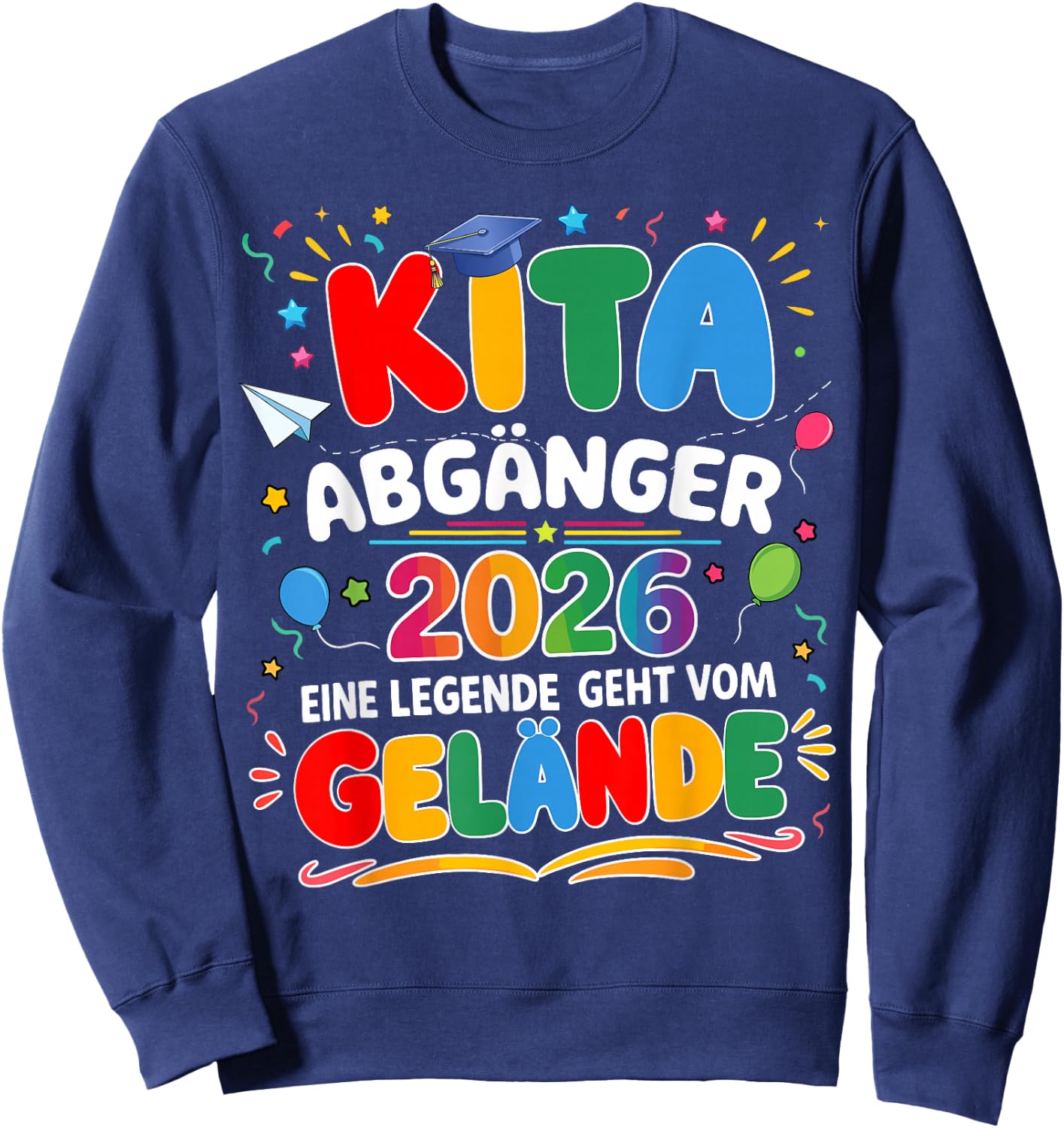 Kita abgänger 2026 Einschulung Schulkind Junge mädchen Sweatshirt - Sweatshirt | Navy