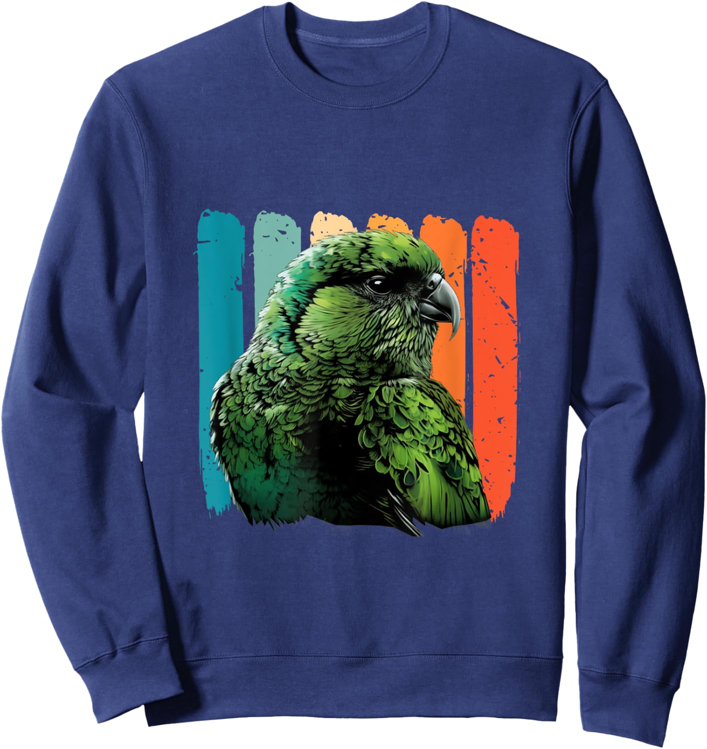 Retro New Zealand Kakapo Bird Kakapo Parrot Kakapo Sweatshirt - Sweatshirt | Navy