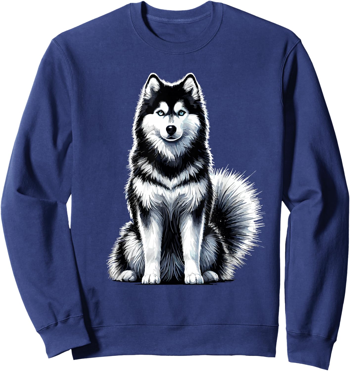 Siberian Husky Siberian Huskies Sweatshirt - Sweatshirt | Navy