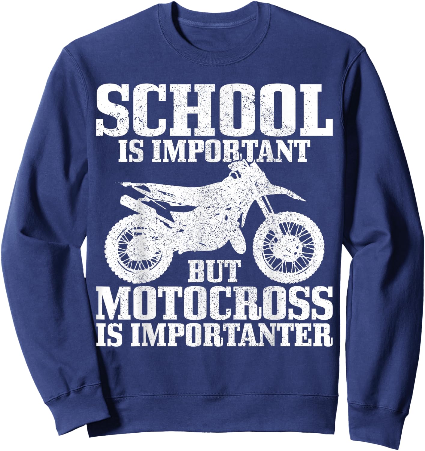 Motocross MX Enduro Freestyle Motorcycle Gift Sweatshirt - Sweatshirt | Navy