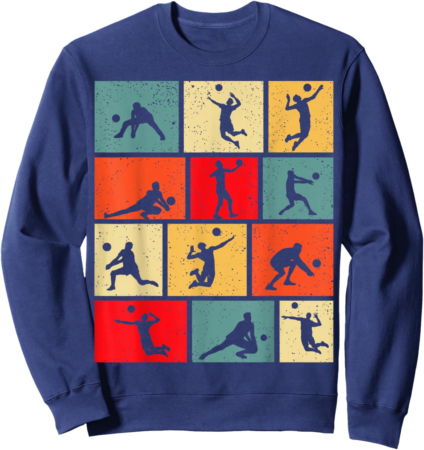 Volleyball Volleyballer Boys Children Men , black Sweatshirt - Sweatshirt | Navy
