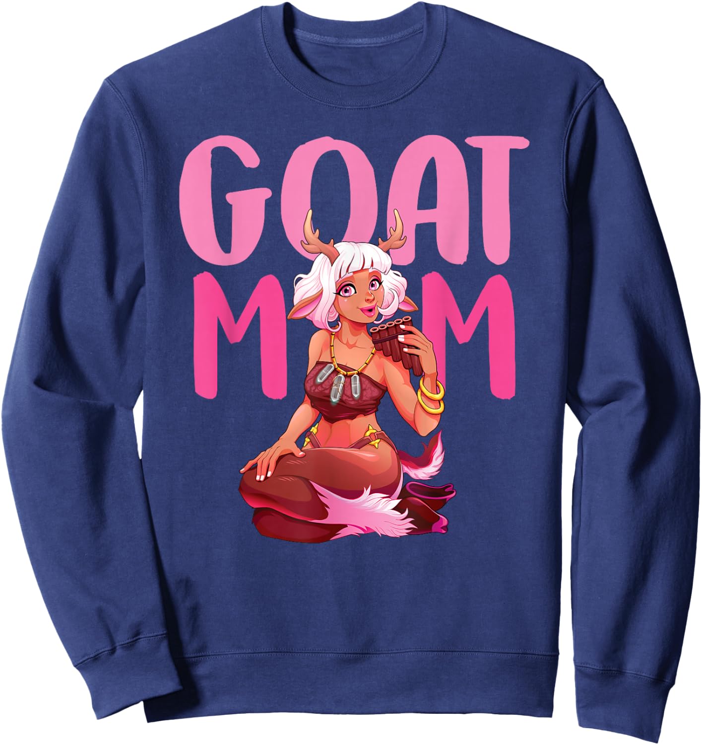 Goat Mom Mama Lady Sweatshirt - Sweatshirt | Navy