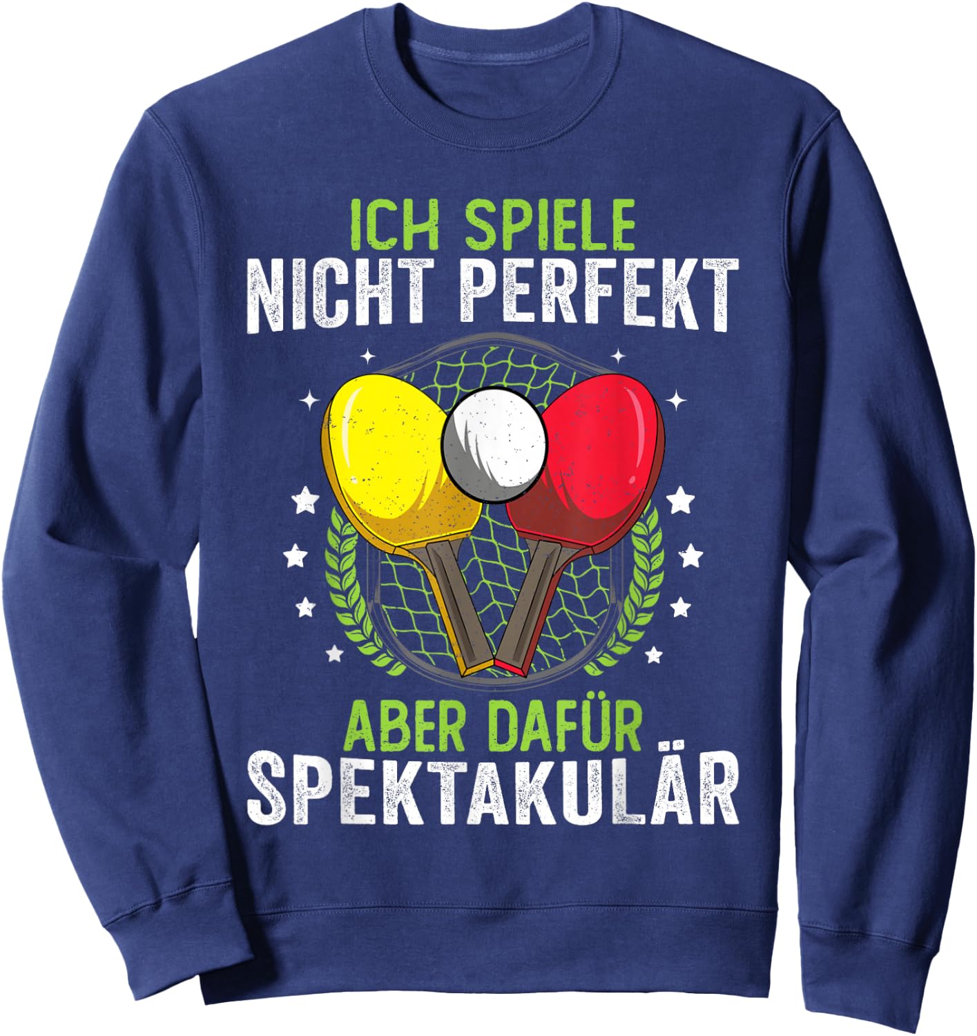 Funny Table Tennis Shirt Saying Men Children , black Sweatshirt - Sweatshirt | Navy