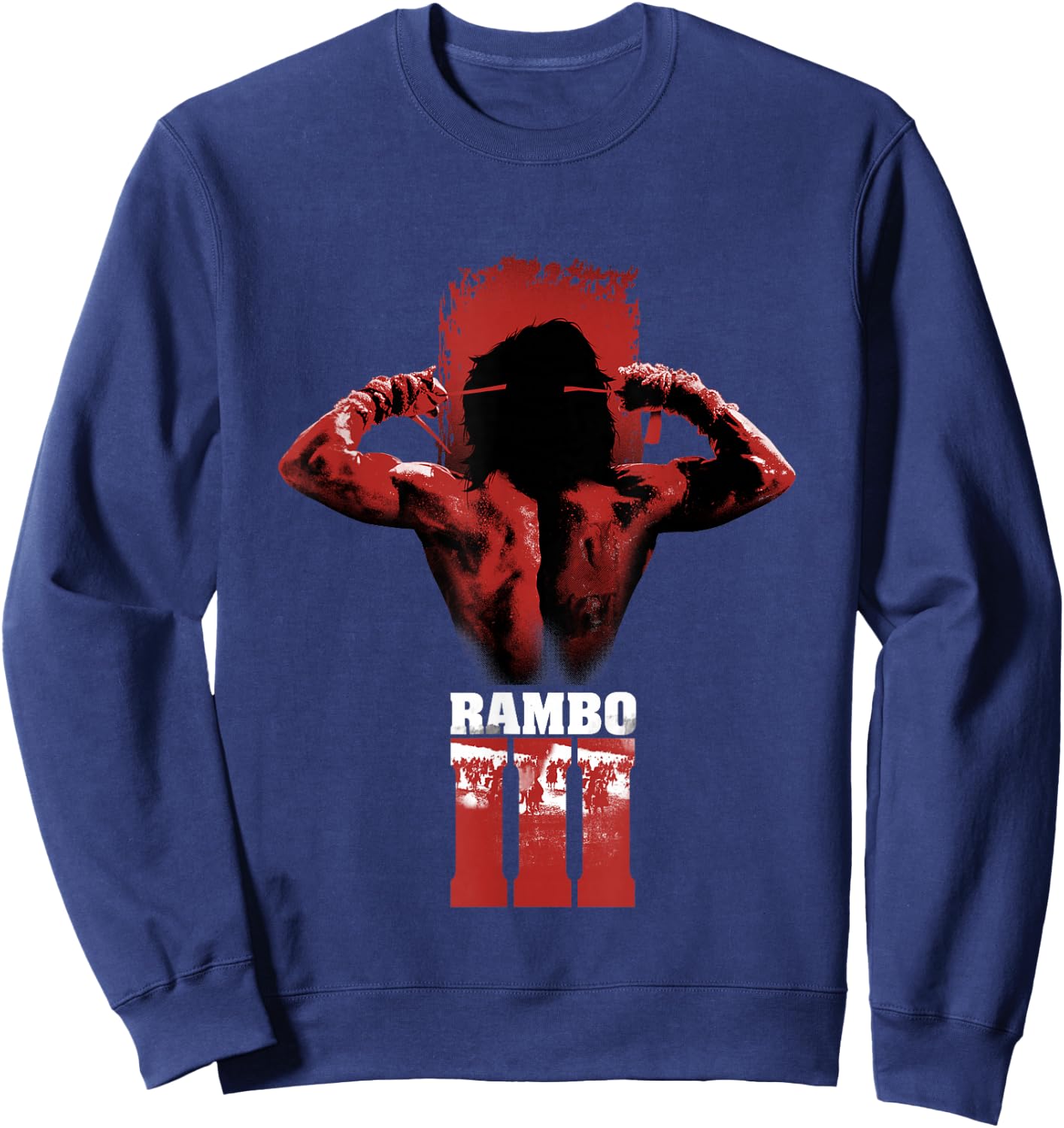 Rambo III Stirnband zum Binden Sweatshirt - Sweatshirt | Navy
