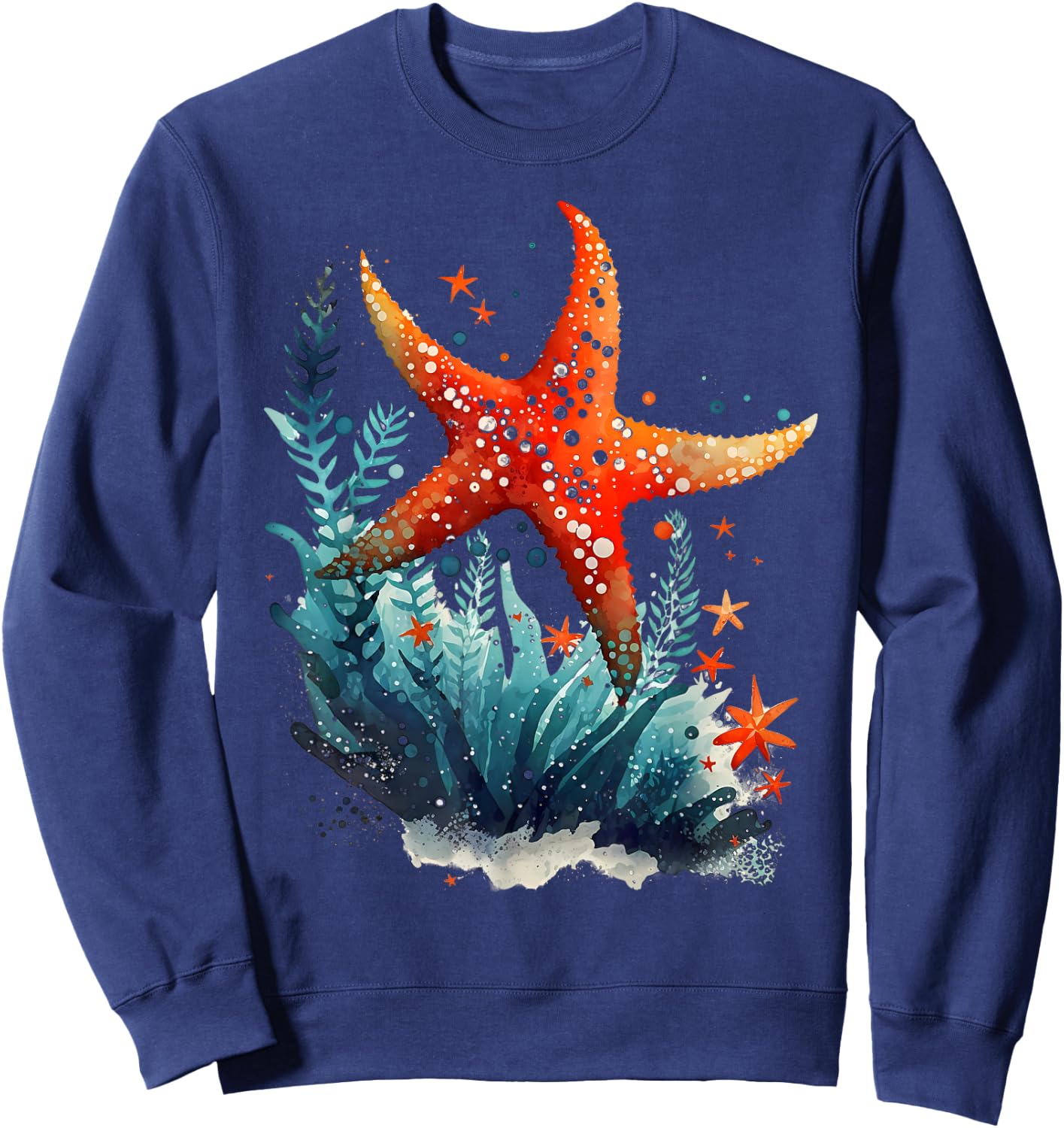 Starfish Costume Adult Women Kids Starfish T Shirt Sweatshirt - Sweatshirt | Navy