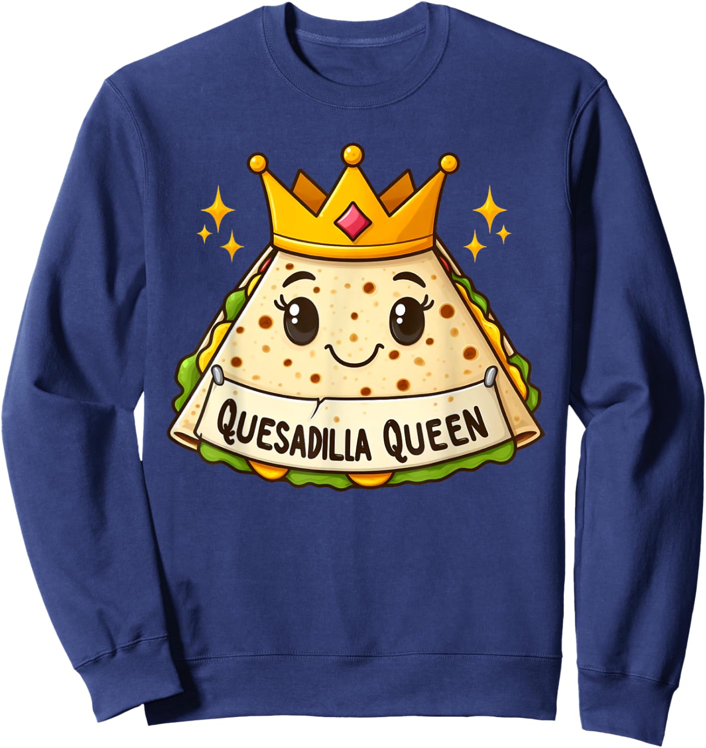 Quesadilla Queen Cinco De Mayo Kids Girls Women Sweatshirt - Sweatshirt | Navy