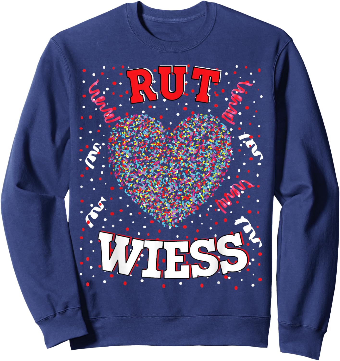 Köln Rut und Wiess Red White Carnival Kölsch Clown , black Sweatshirt - Sweatshirt | Navy