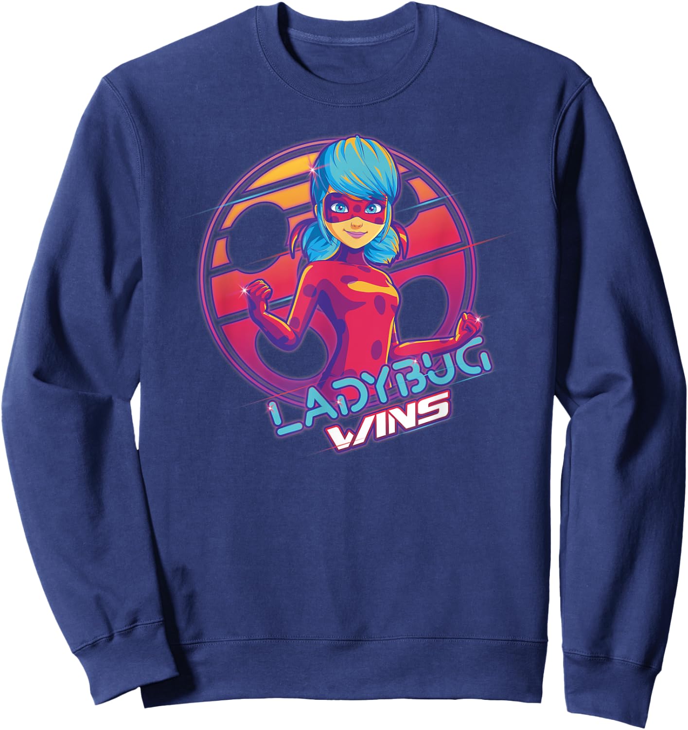 Miraculous Ladybug - Gamer Collection - Ladybug Wins Sweatshirt - Sweatshirt | Navy