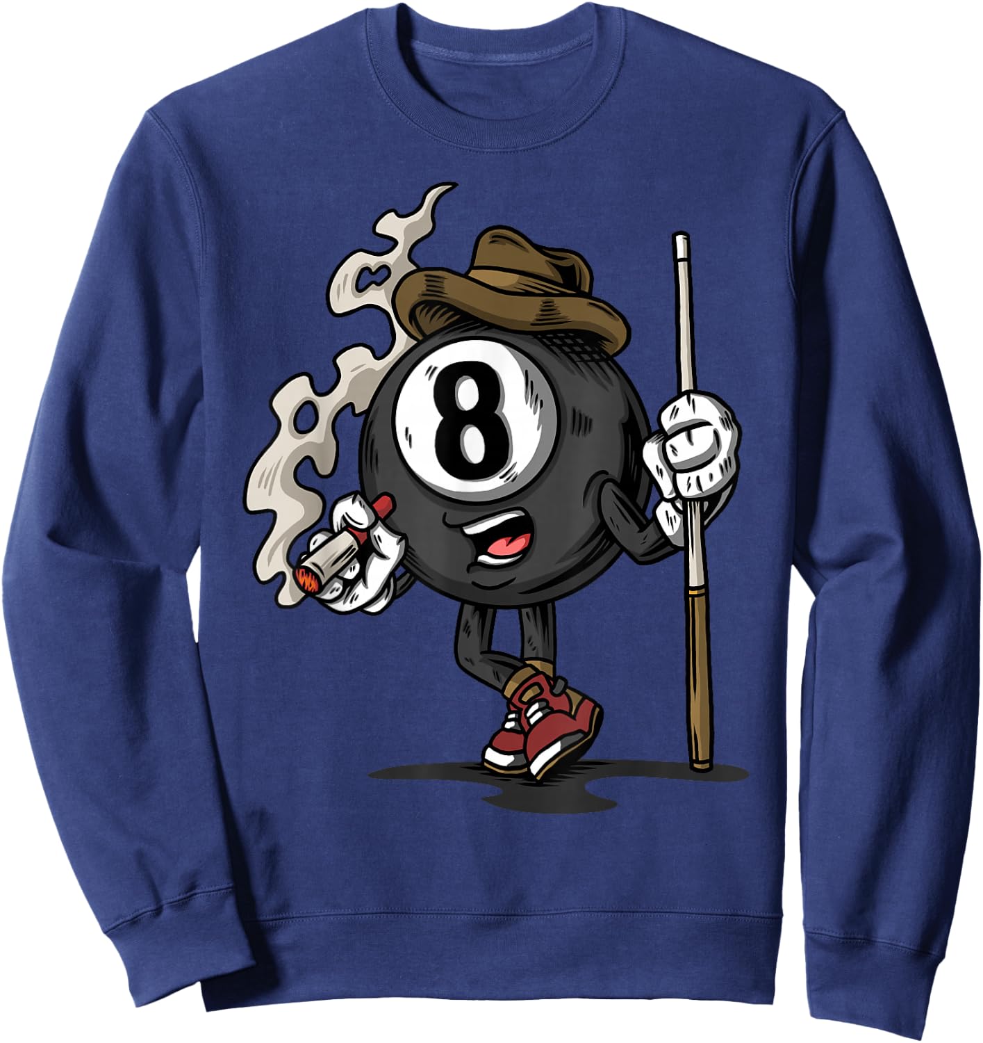 Billiard Ball 8 Pool Billiards Sweatshirt - Sweatshirt | Navy