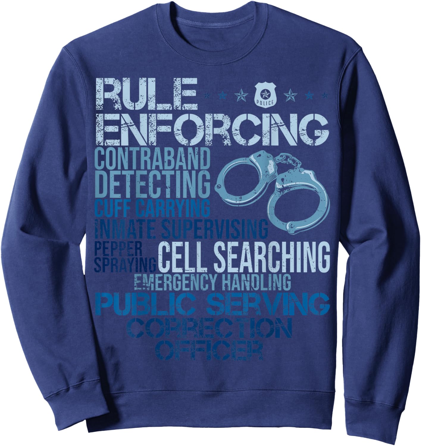 Funny Correction Officer Correctional Officer s Sweatshirt - Sweatshirt | Navy