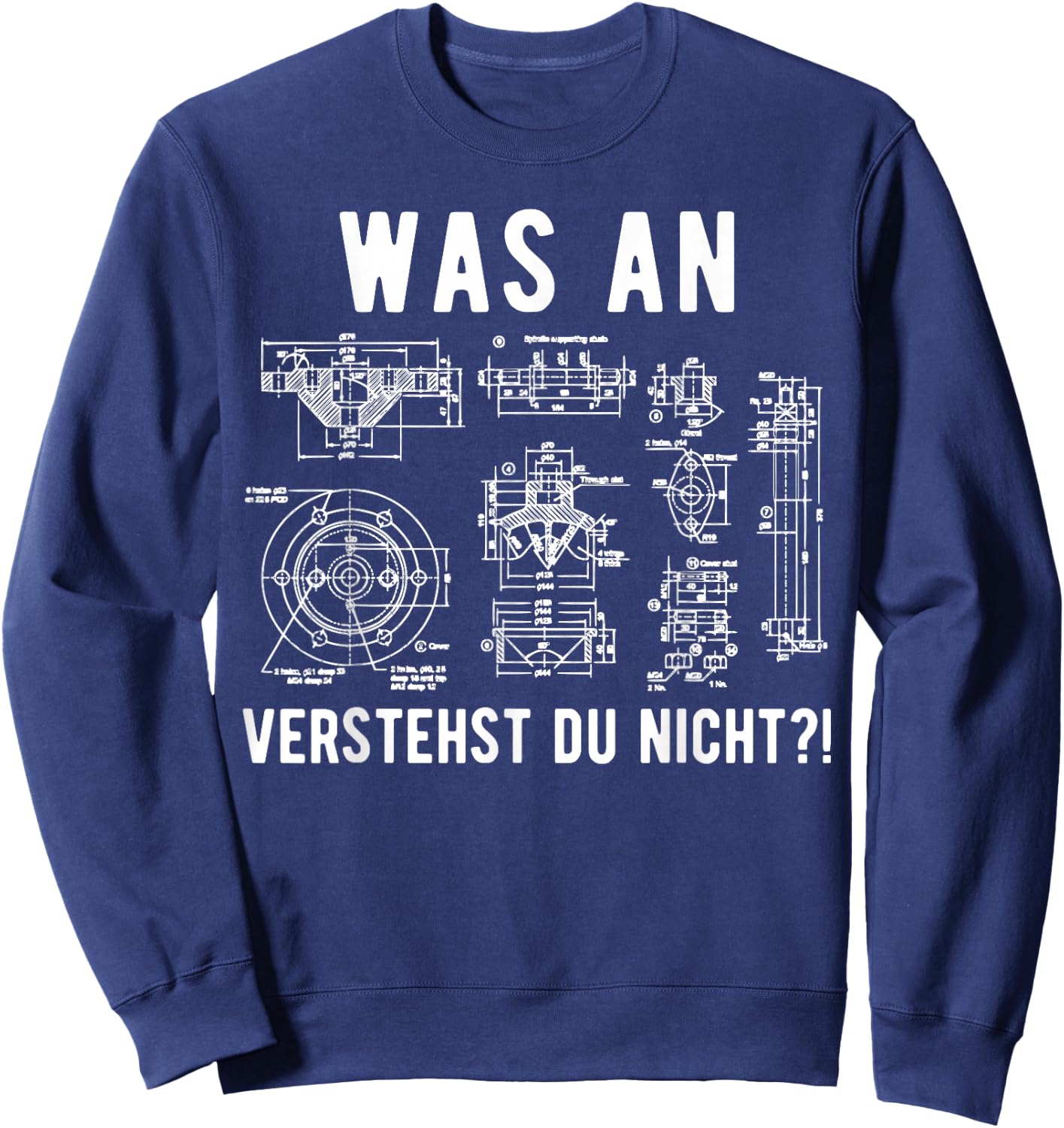 Maschinenbauer Maschinenbau Ingenieur Geschenk , black Sweatshirt - Sweatshirt | Navy
