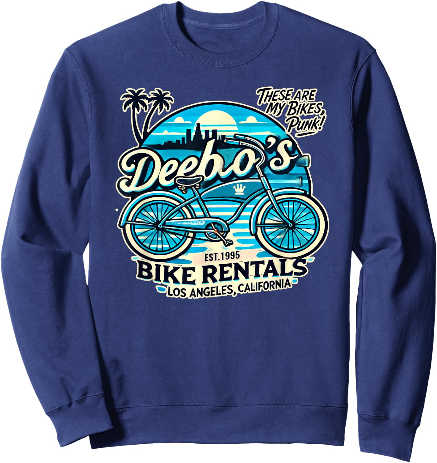 Deebo's Bike Rentals Los Angeles 1995 Magasin de vélos Sweatshirt - Sweatshirt | Navy