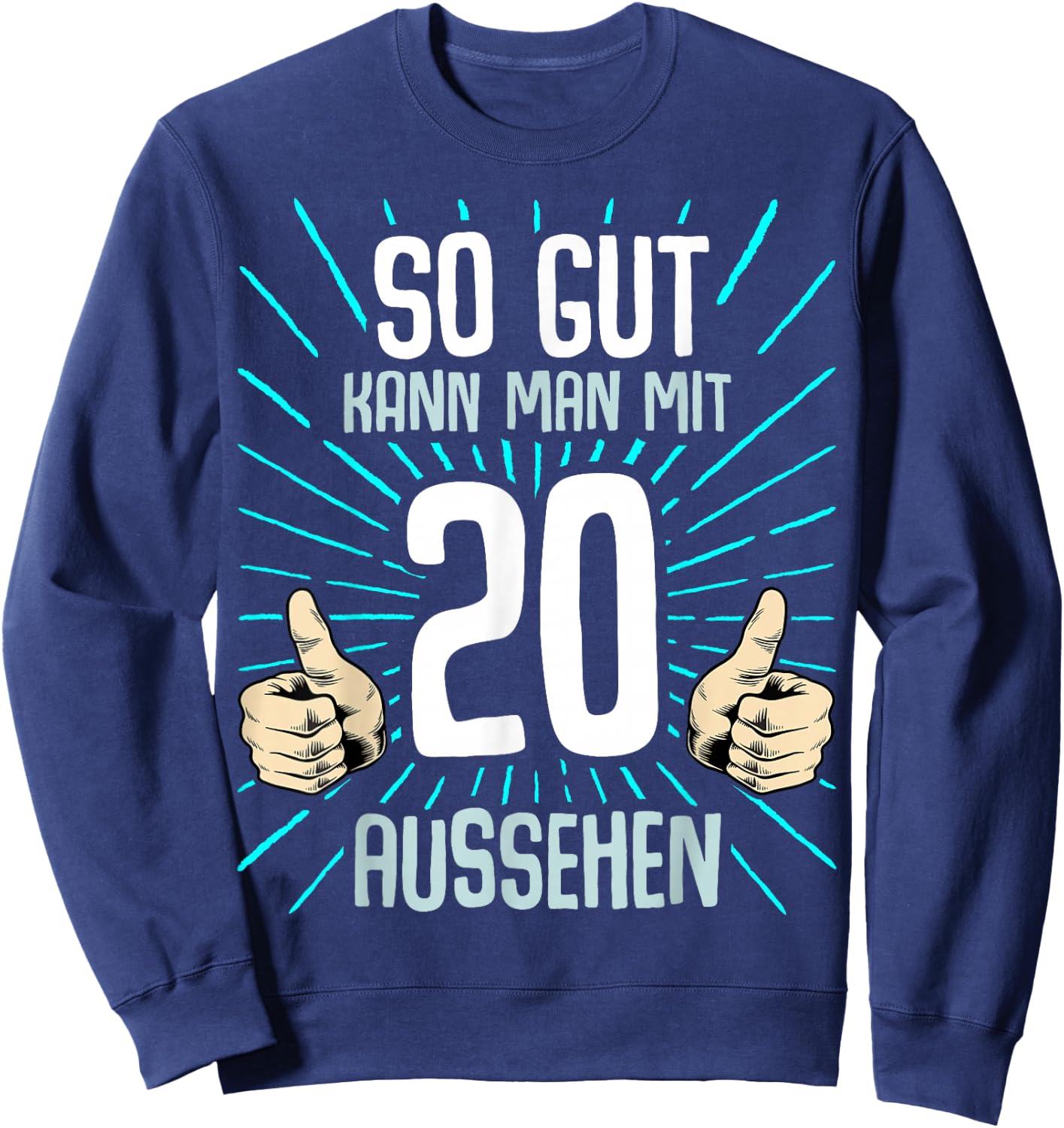 20th Birthday Man Woman 20 Years 2003 Decorative Funny Gift , black Sweatshirt - Sweatshirt | Navy