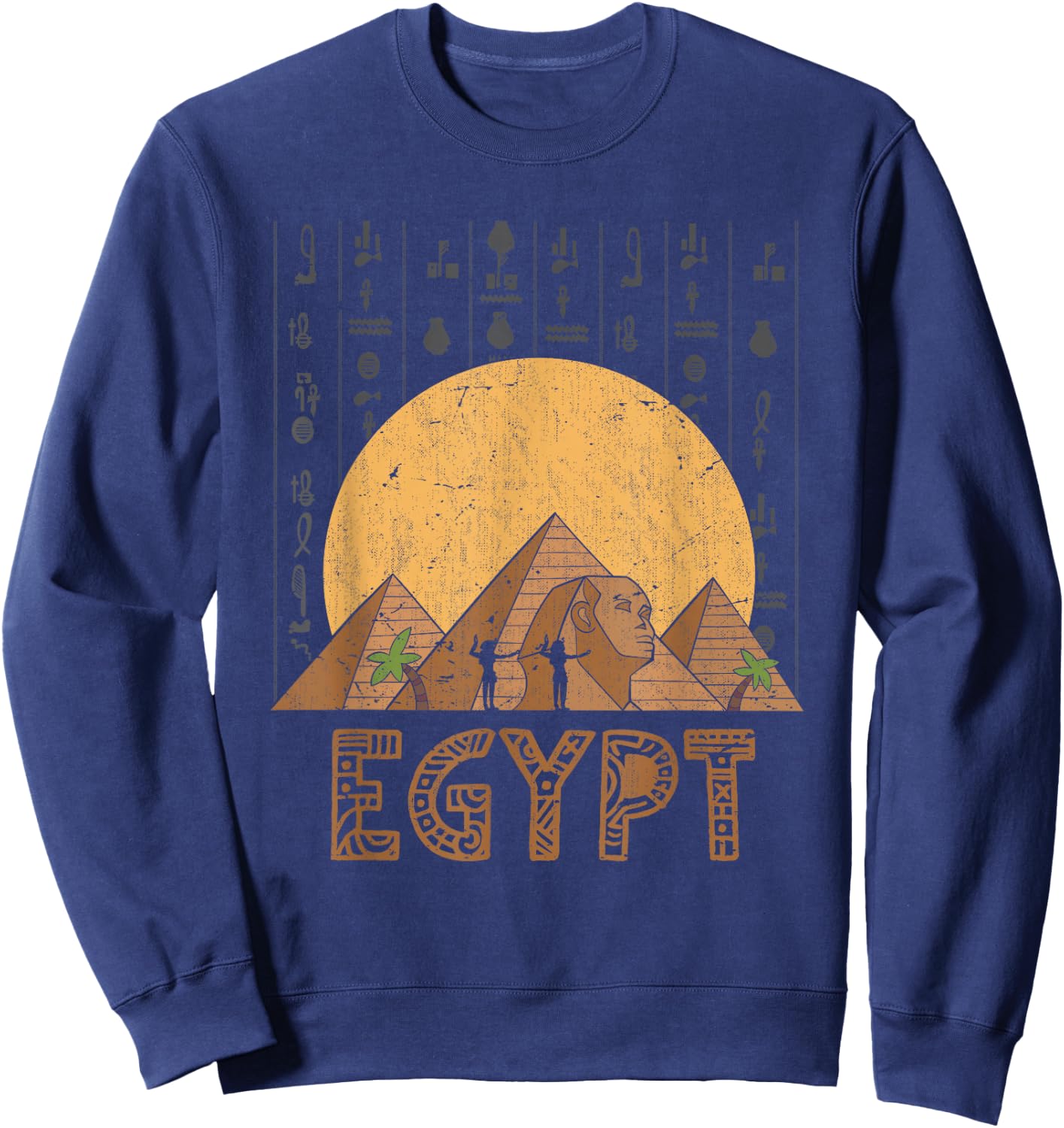 Ägyptische Pyramiden Sphinx Pharao Ägypter Geschenk Ägypten Sweatshirt - Sweatshirt | Navy