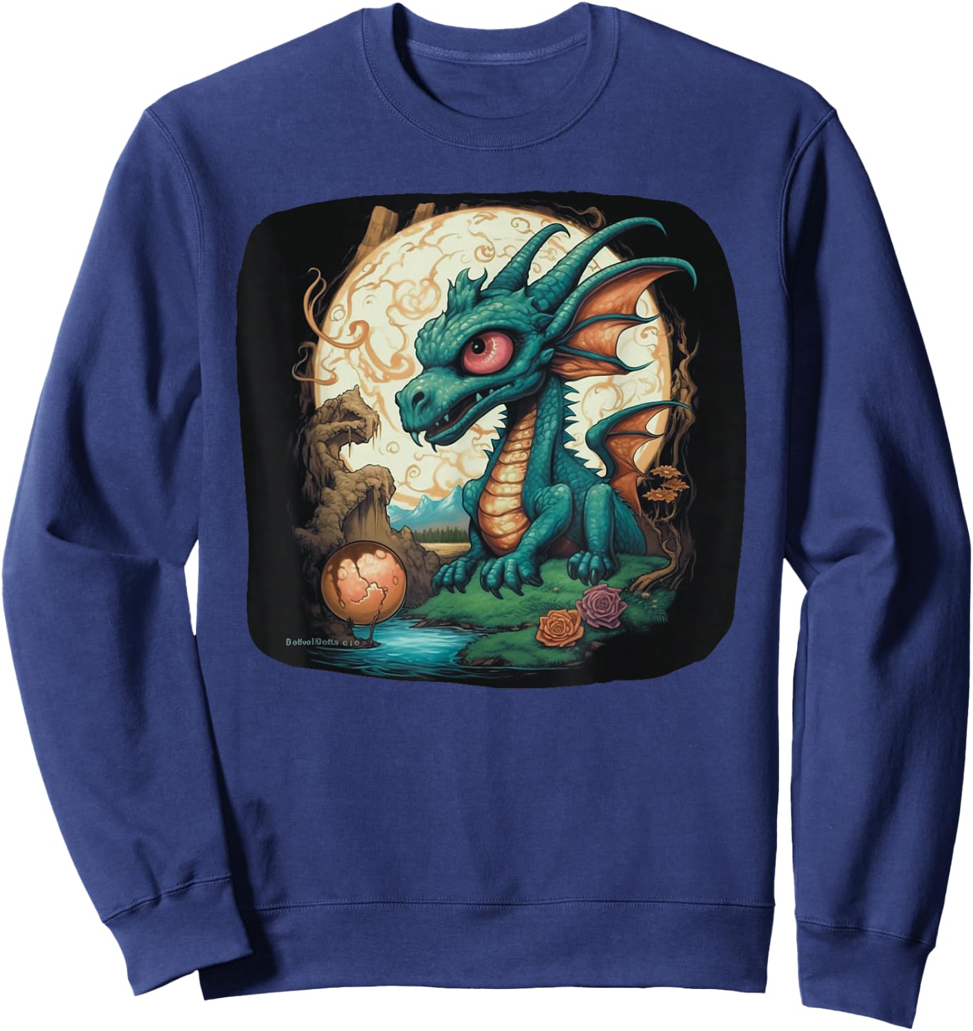Spyro Adventure Dragon Gamer Dragon T Fantasy Pop Art T Sweatshirt - Sweatshirt | Navy