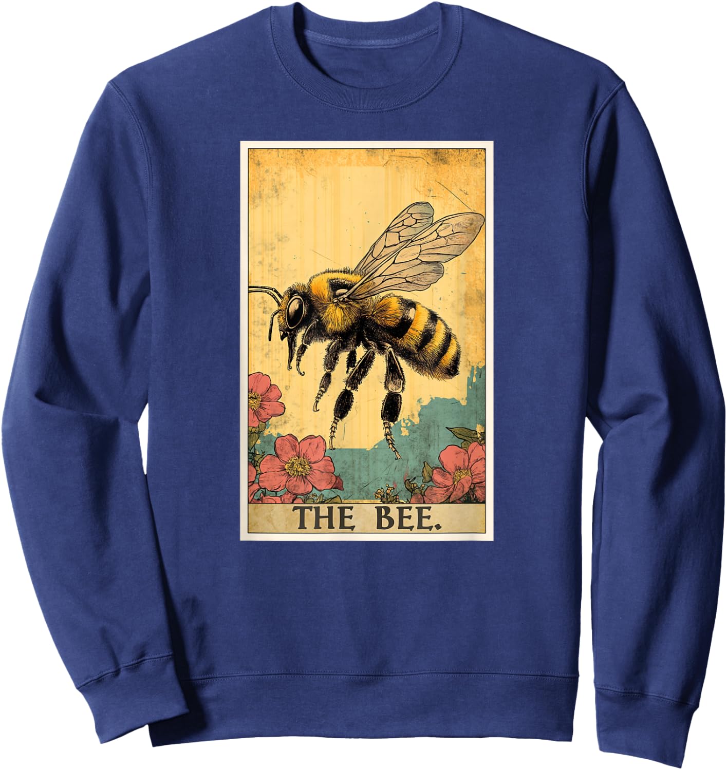 Honey Bee Tarot Card Honey Bees Honey Bee Sweatshirt - Sweatshirt | Navy