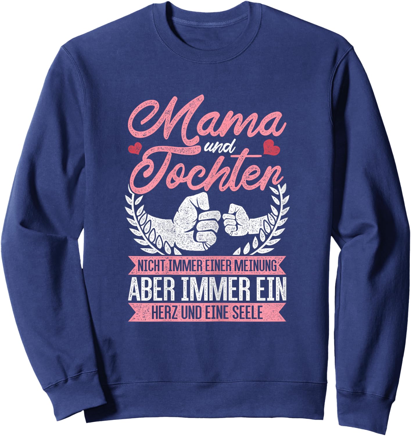 Vintage Mum Mother's Day Mother And Daughter Gift , black Sweatshirt - Sweatshirt | Navy