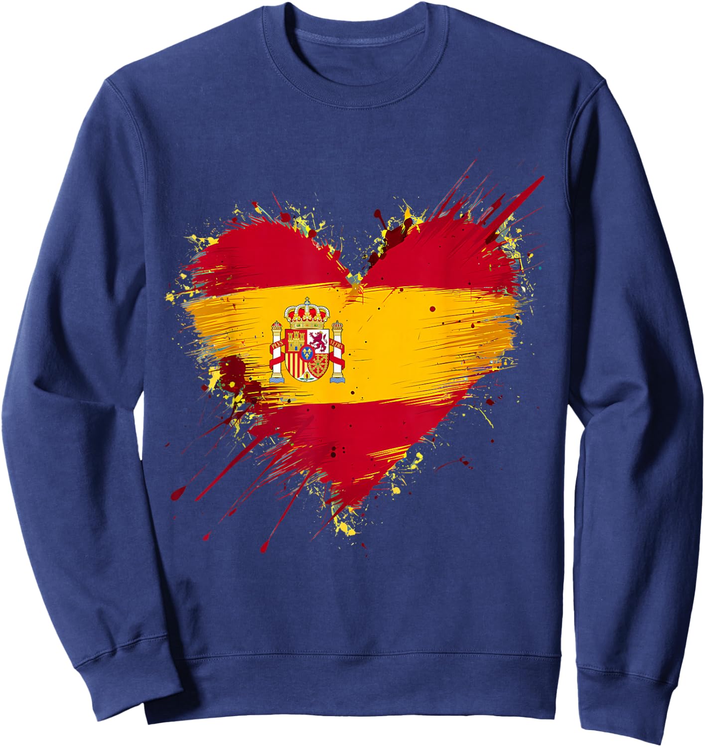 Spain Shirt 2024 Madrid Barcelona Europe Espanol Trip , Black, S Sweatshirt - Sweatshirt | Navy