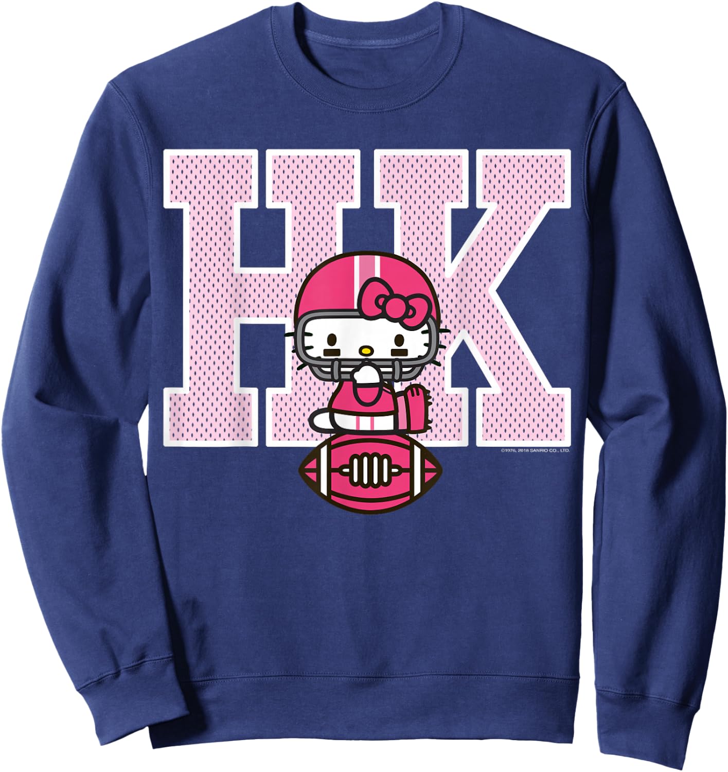 Hello Kitty Football Spirit Shirt Sweatshirt - Sweatshirt | Navy