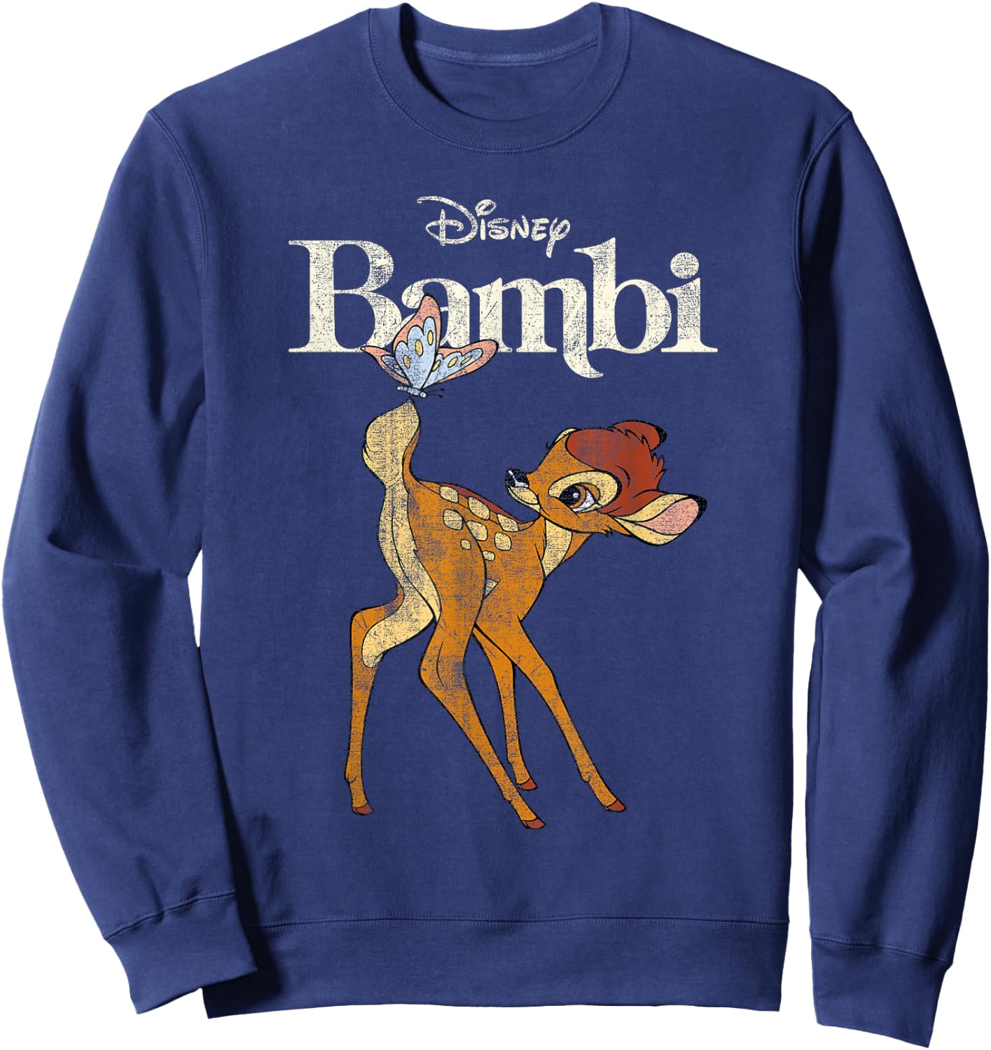 Bambi Butterfly Cream , black Sweatshirt - Sweatshirt | Navy
