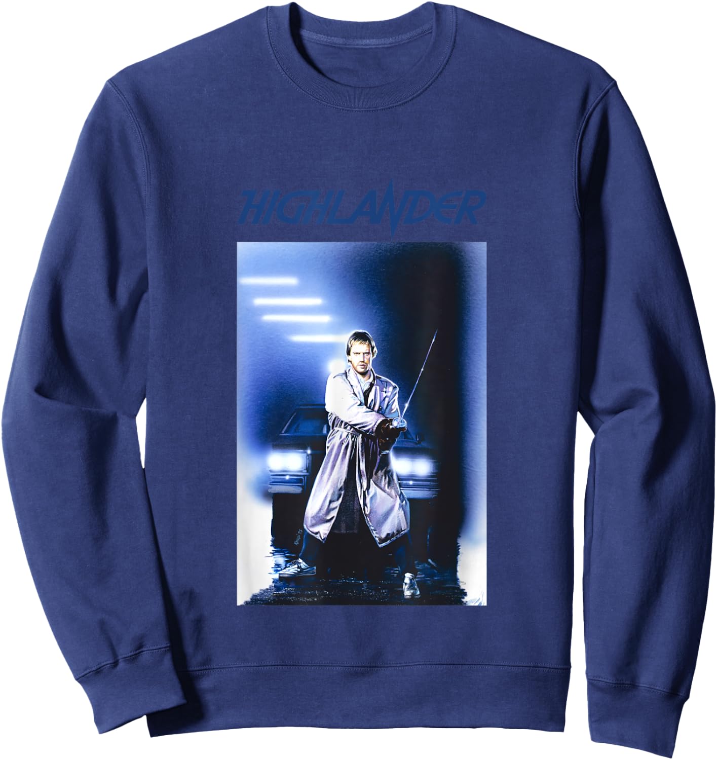 Highlander 1986 Dragon Head Katana Sweatshirt - Sweatshirt | Navy
