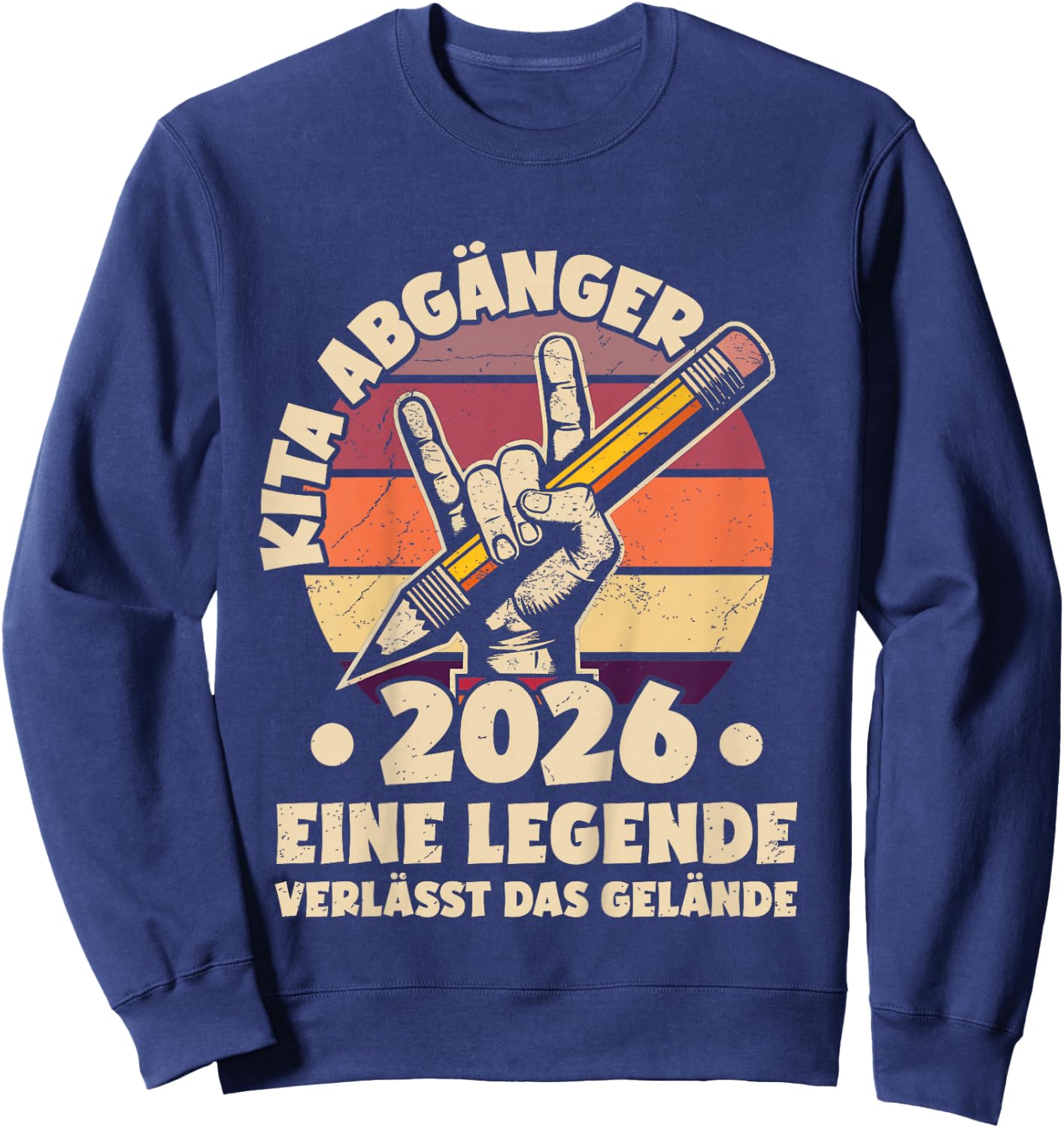 Kinder KITA Abgänger 2026 | Eine Legende verlässt das Gelände Sweatshirt - Sweatshirt | Navy