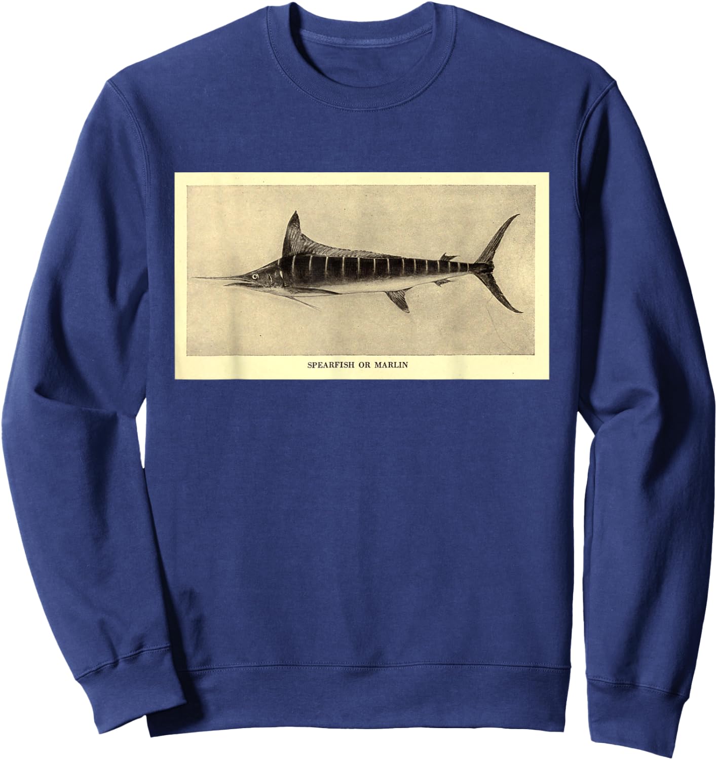 Atlantic Blue Marlin T Shirt Sweatshirt - Sweatshirt | Navy