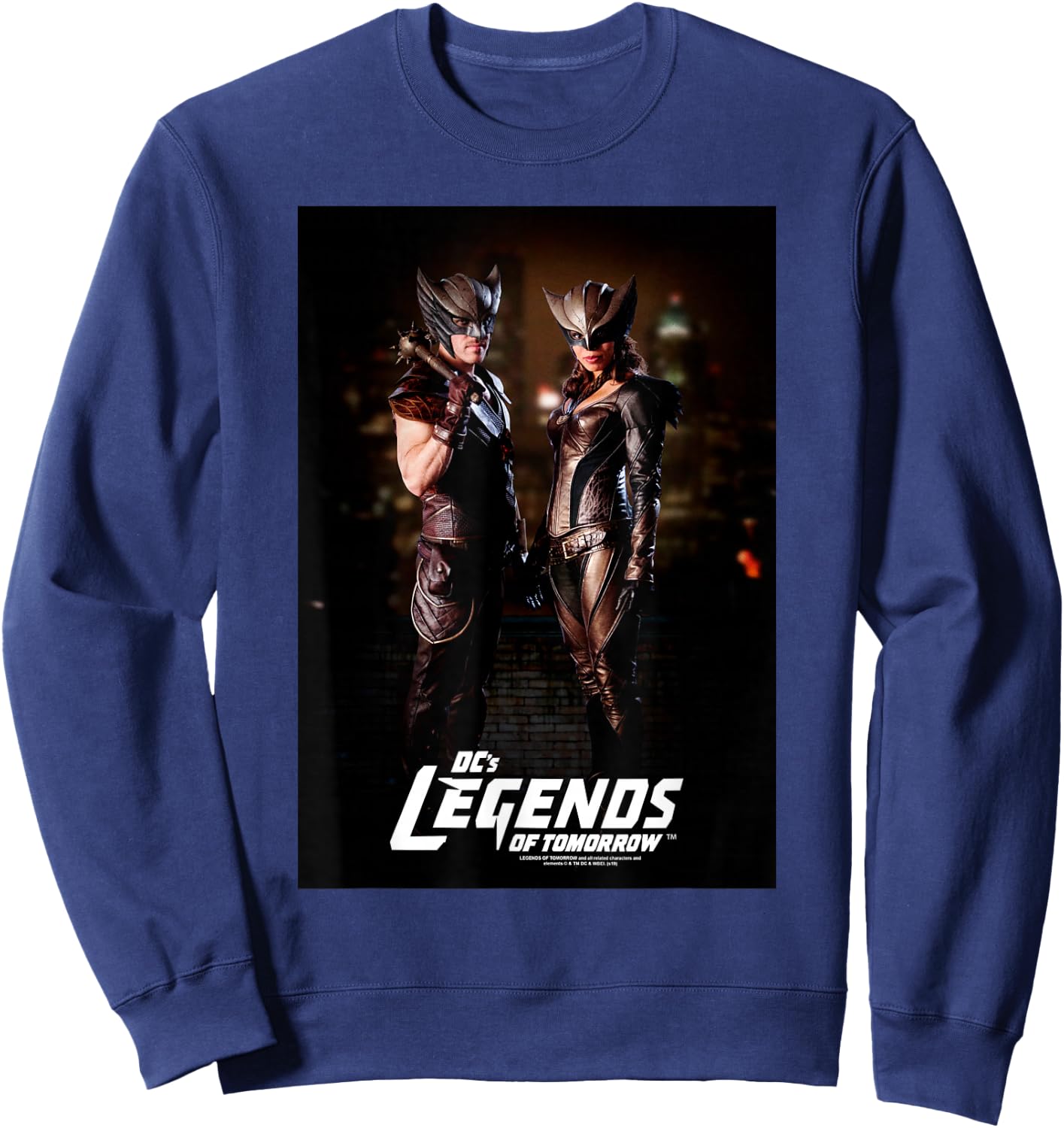 Legends of Tomorrow Hawkman & Hawkgirl Sweatshirt - Sweatshirt | Navy