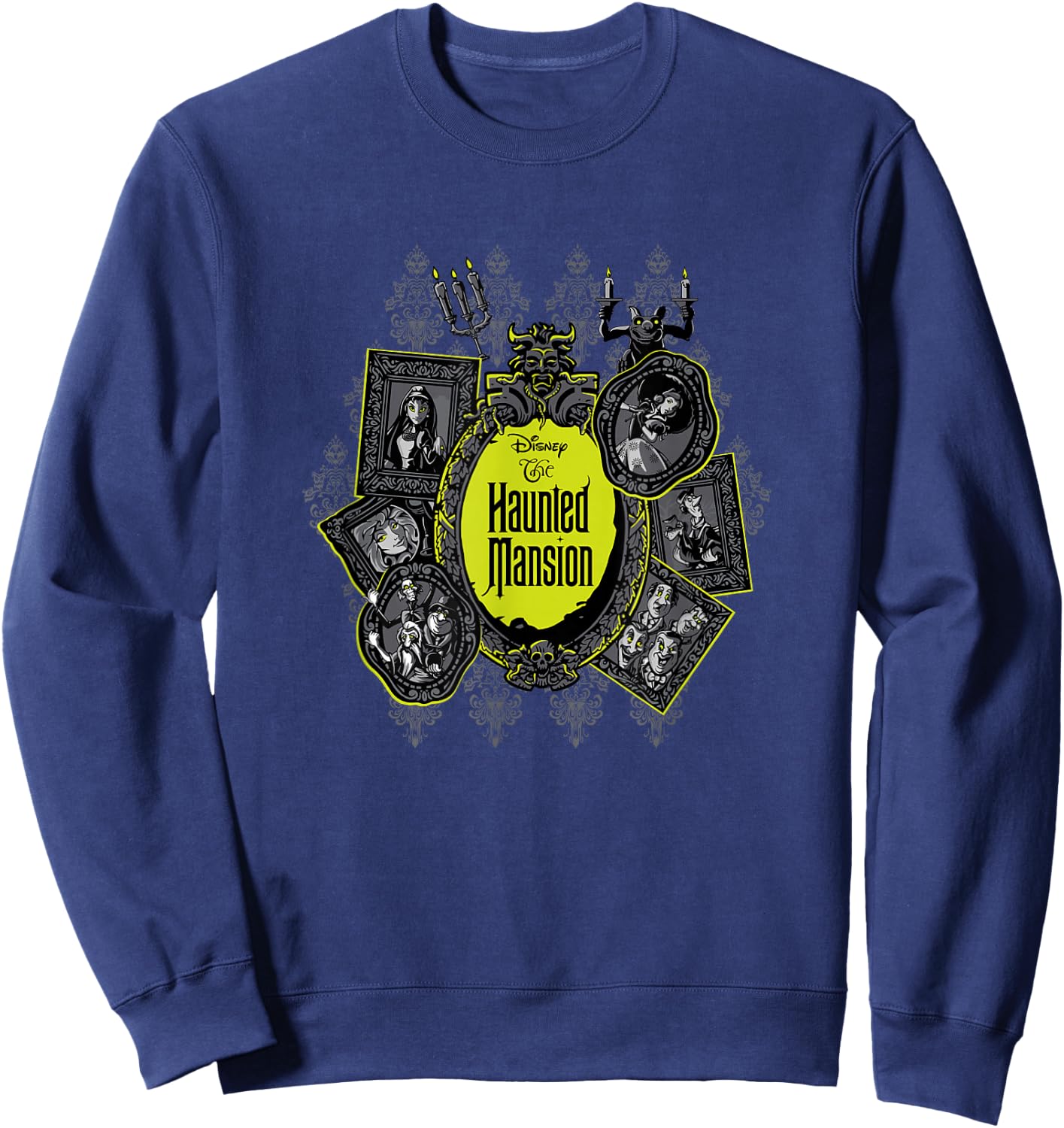 The Haunted Mansion Iconic Character Portraits Mashup Sweatshirt - Sweatshirt | Navy