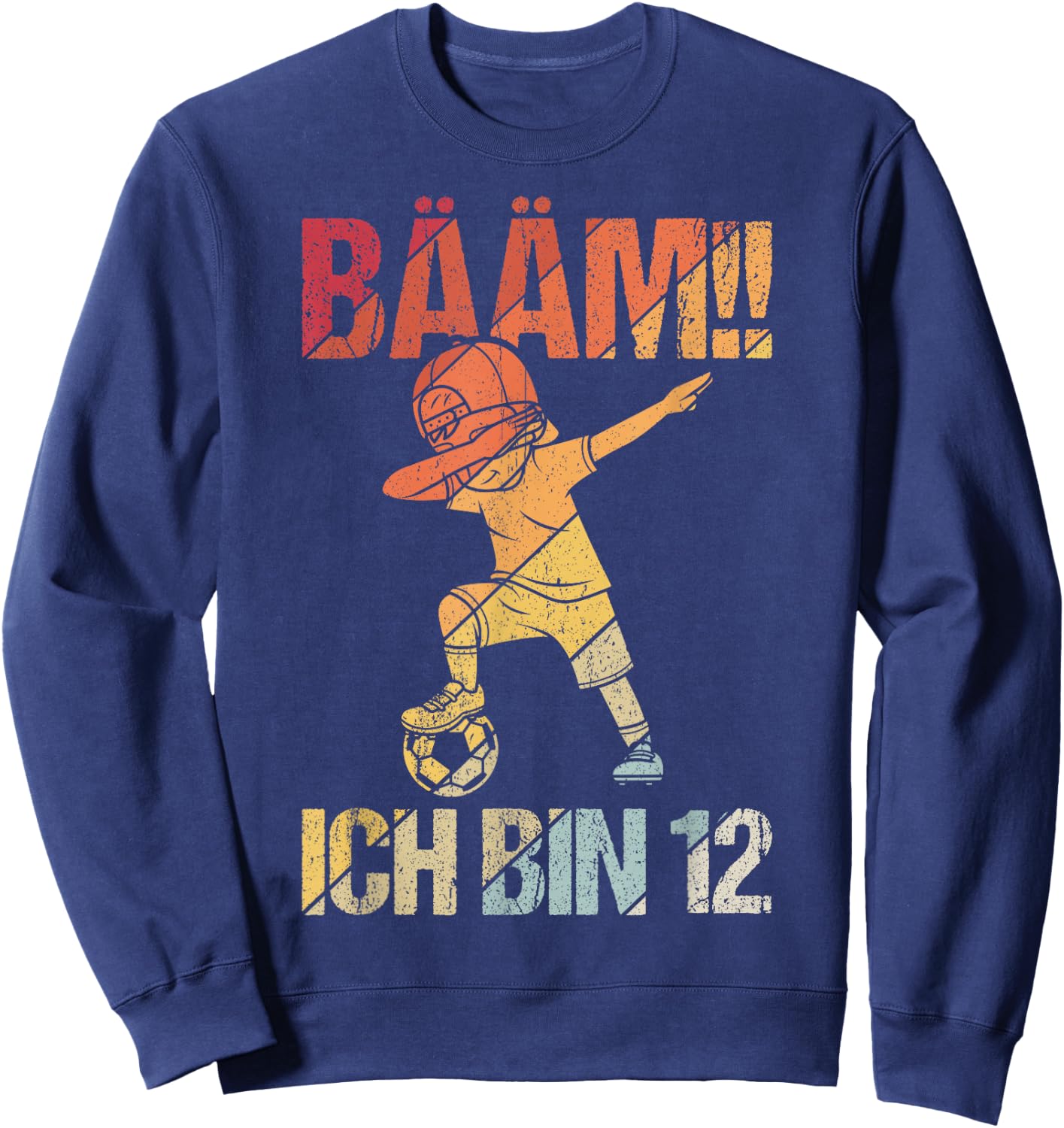 BÄÄM Ich bin 12 Dabbing Geburtstagsshirt 12 Jahre Jungs Sweatshirt - Sweatshirt | Navy