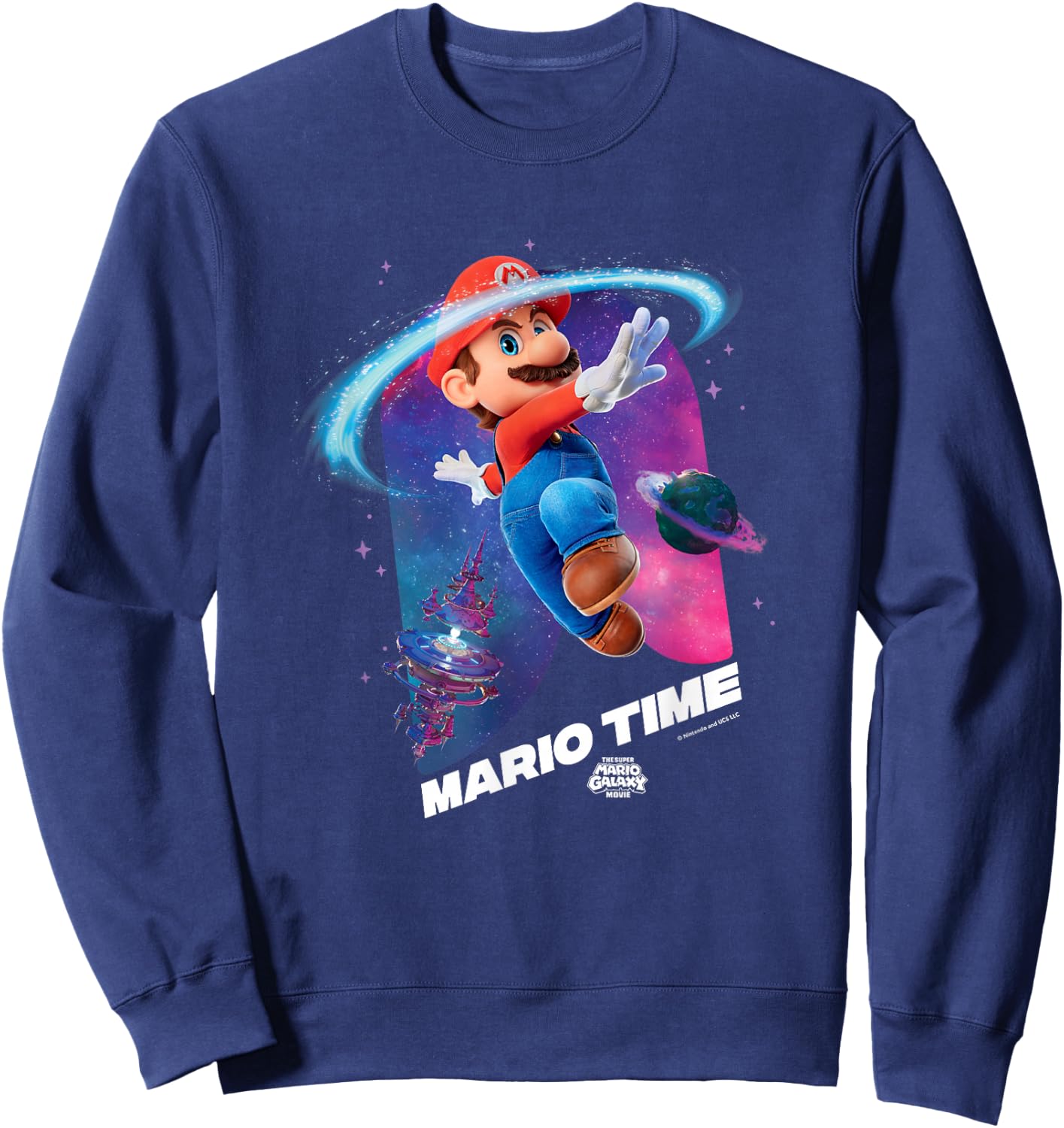 The Super Mario Galaxy Movie Mario Time Sweatshirt - Sweatshirt | Navy