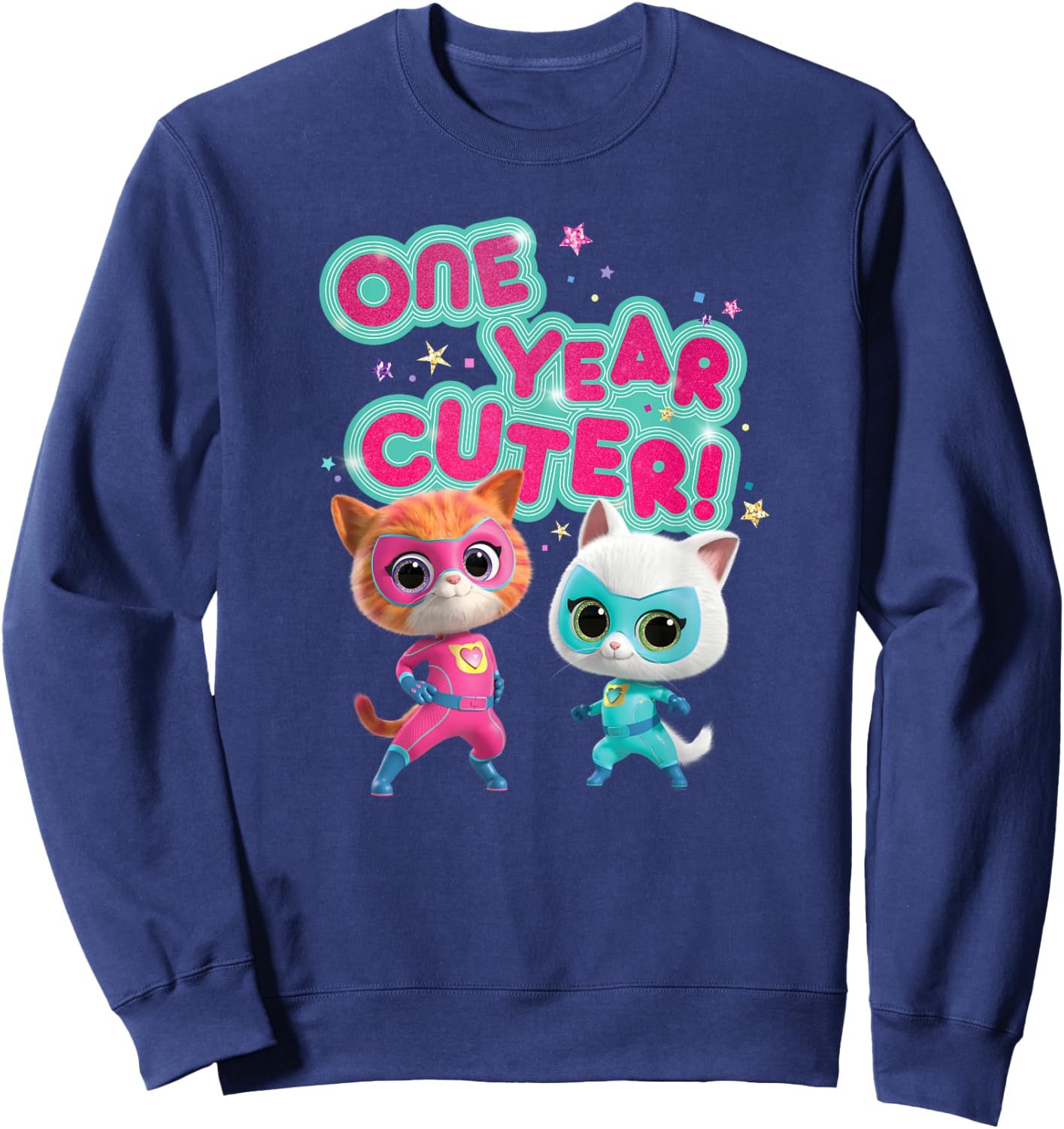 Disney Junior SuperKitties Birthday Kitties One Year Cuter Sweatshirt - Sweatshirt | Navy