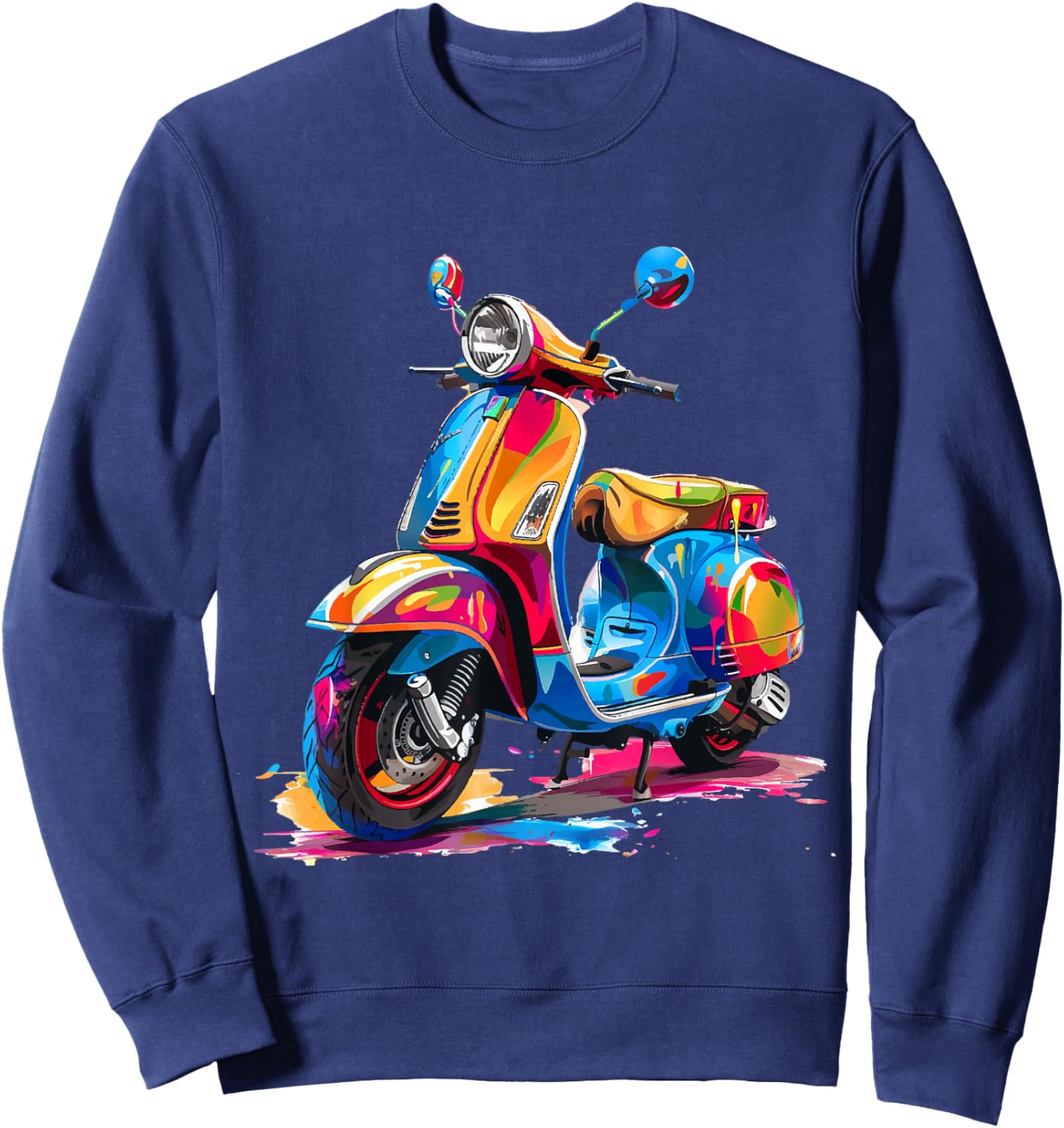 Motorroller Mofa Moped Scooter Rollerfahrer Geschenke Sweatshirt - Sweatshirt | Navy