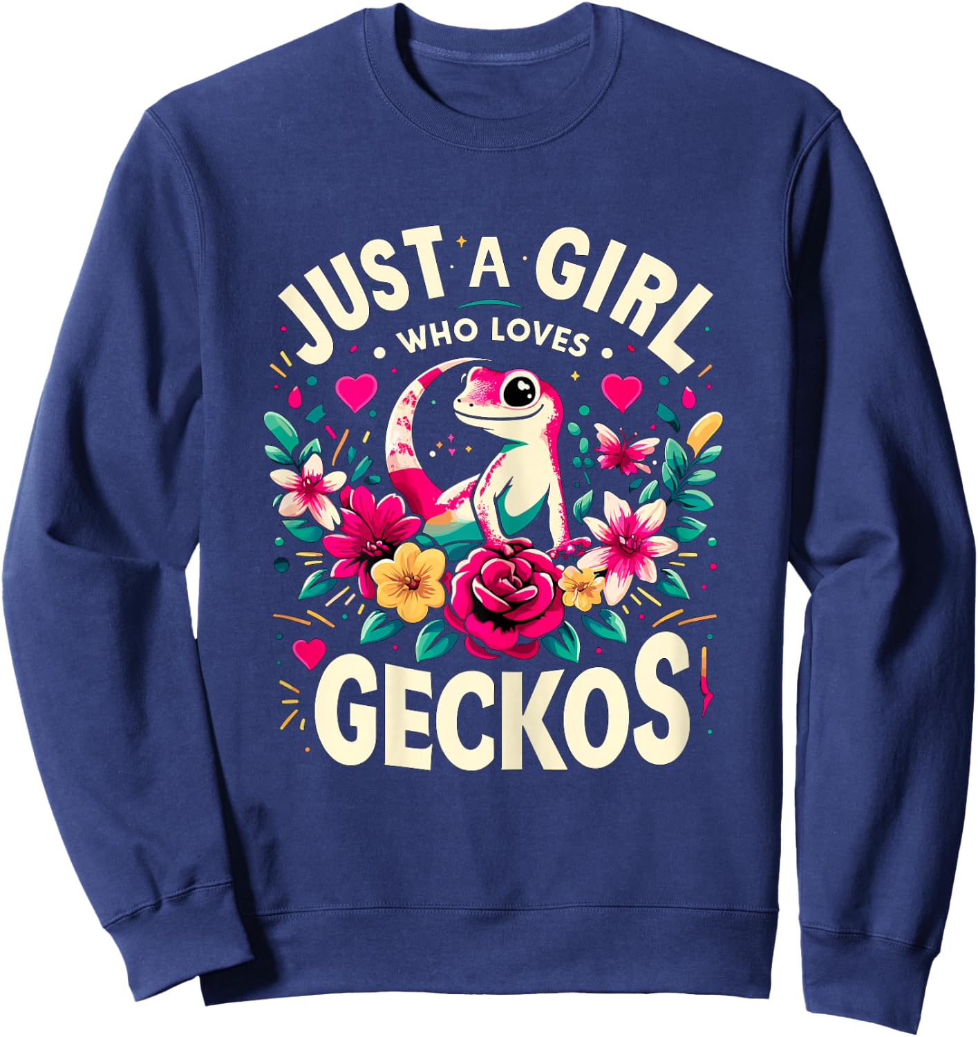 Just a Girl who loves Geckos Sweatshirt - Sweatshirt | Navy