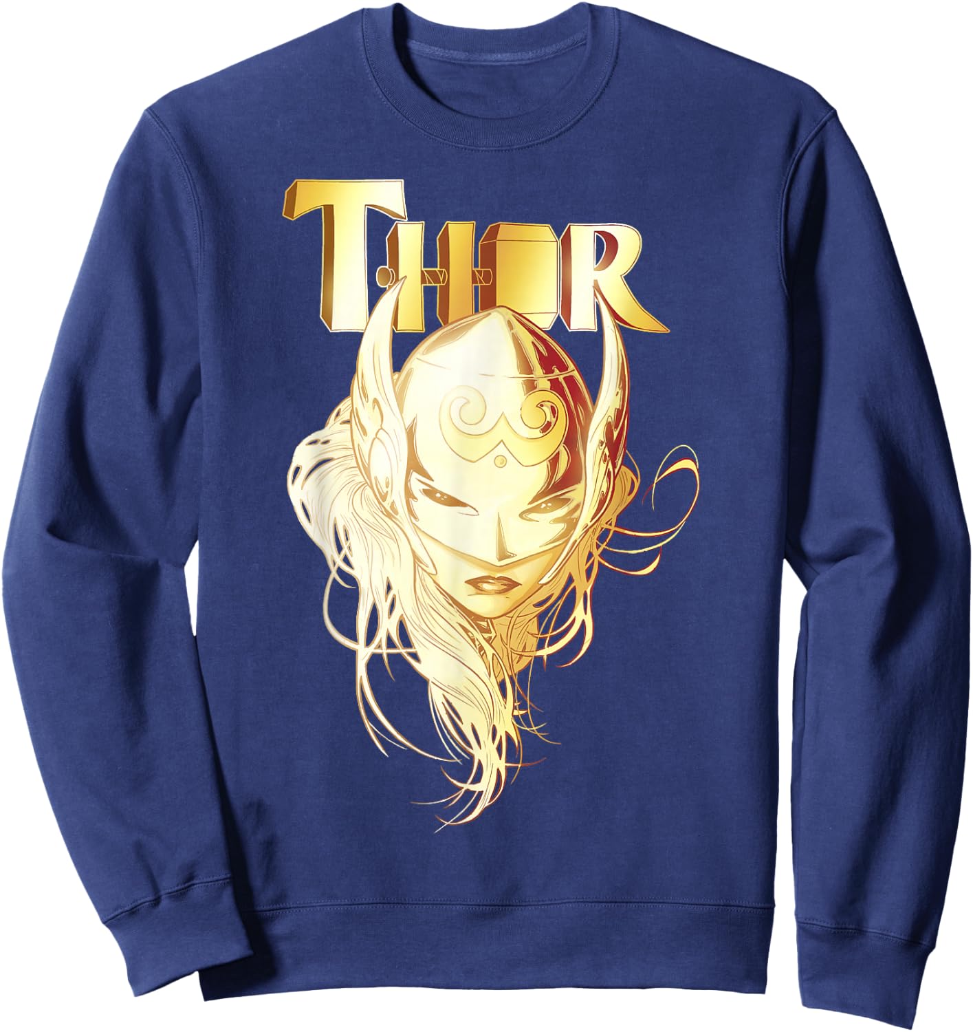 Marvel Thor Jane Foster Portrait Sweatshirt - Sweatshirt | Navy