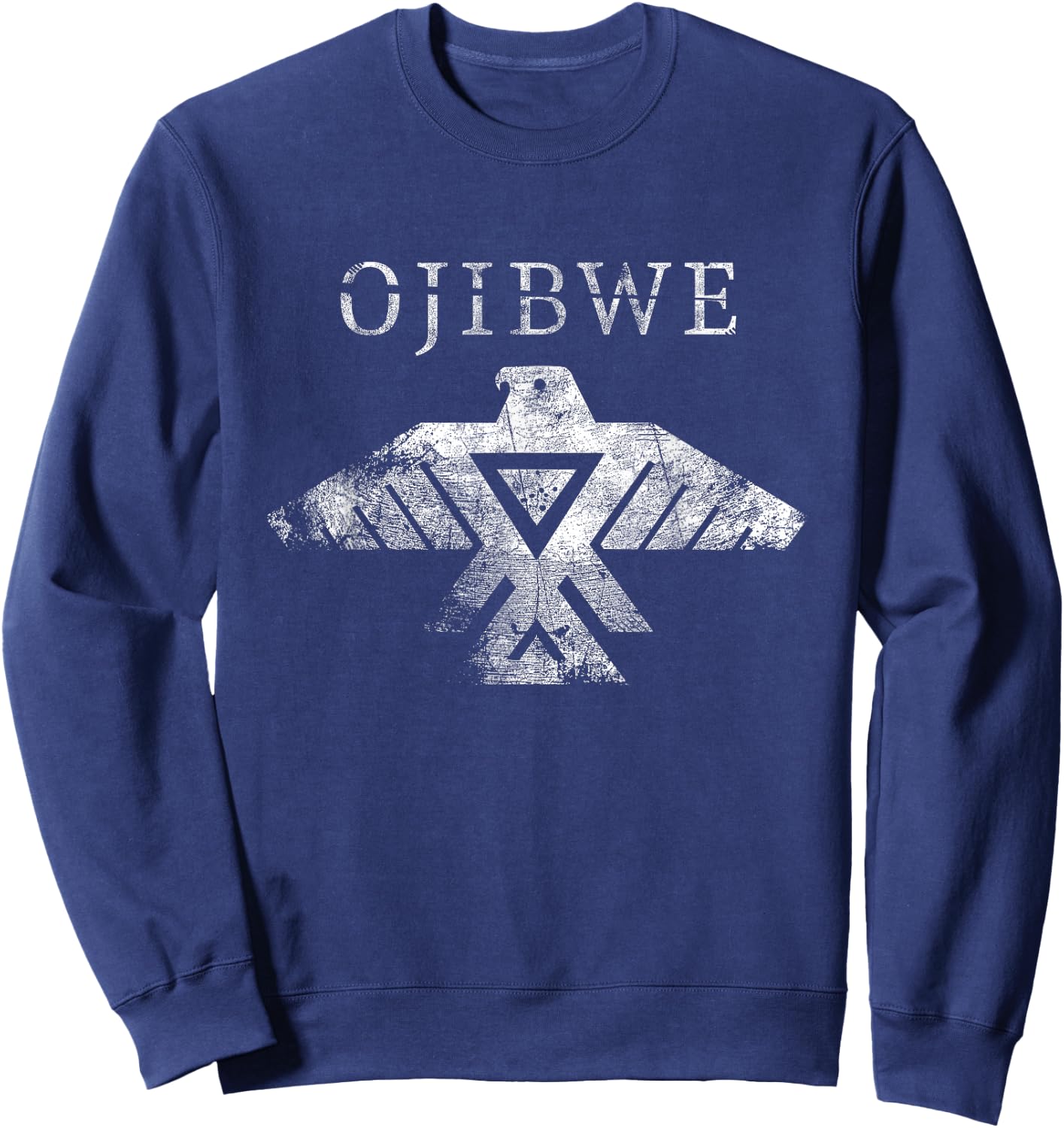 Ojibwe Thunderbird Native American Thunderbird Tribal Art Sweatshirt - Sweatshirt | Navy