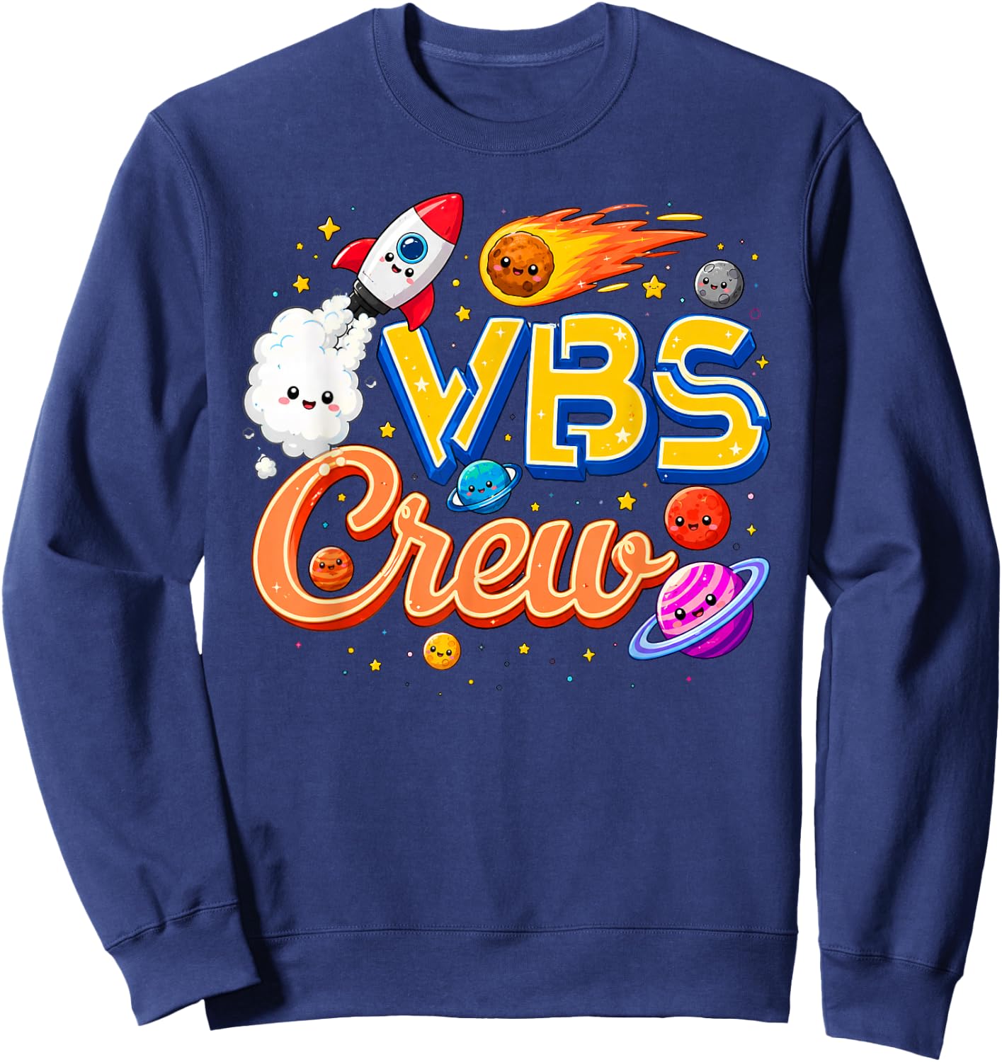 VBS Crew Vacation Bible School Squad Religious Weekend Group Sweatshirt - Sweatshirt | Navy
