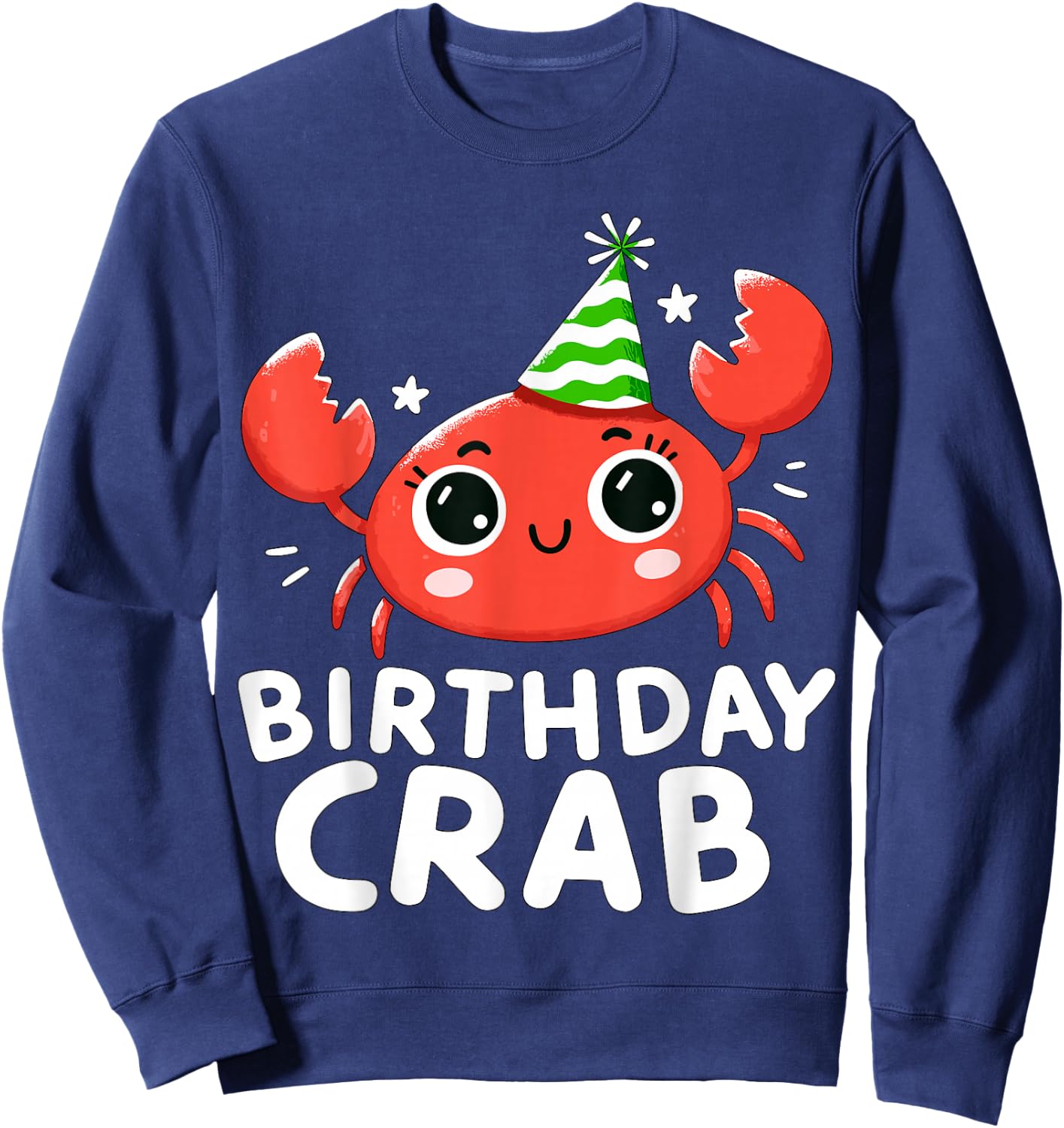 Birthday Crab Party Sweatshirt - Sweatshirt | Navy