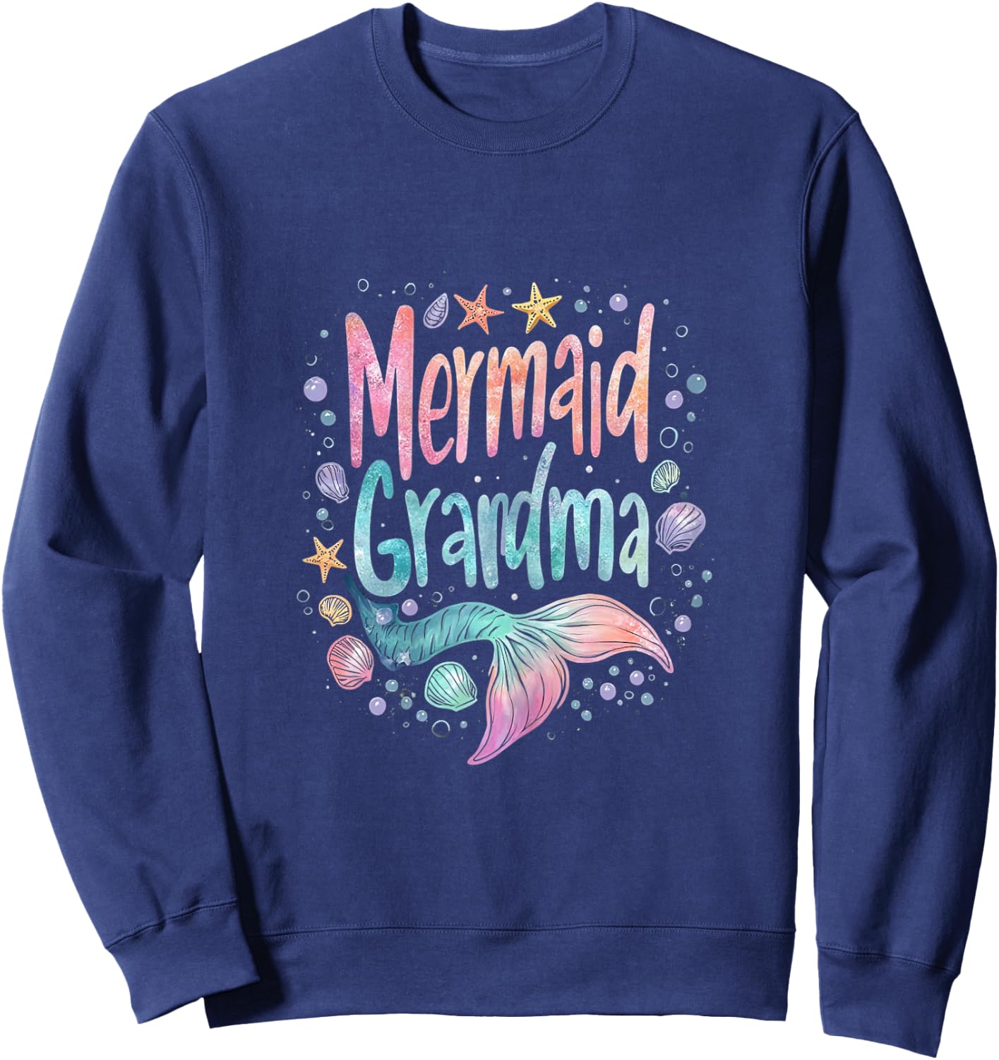 Mermaid Grandma Sweatshirt - Sweatshirt | Navy