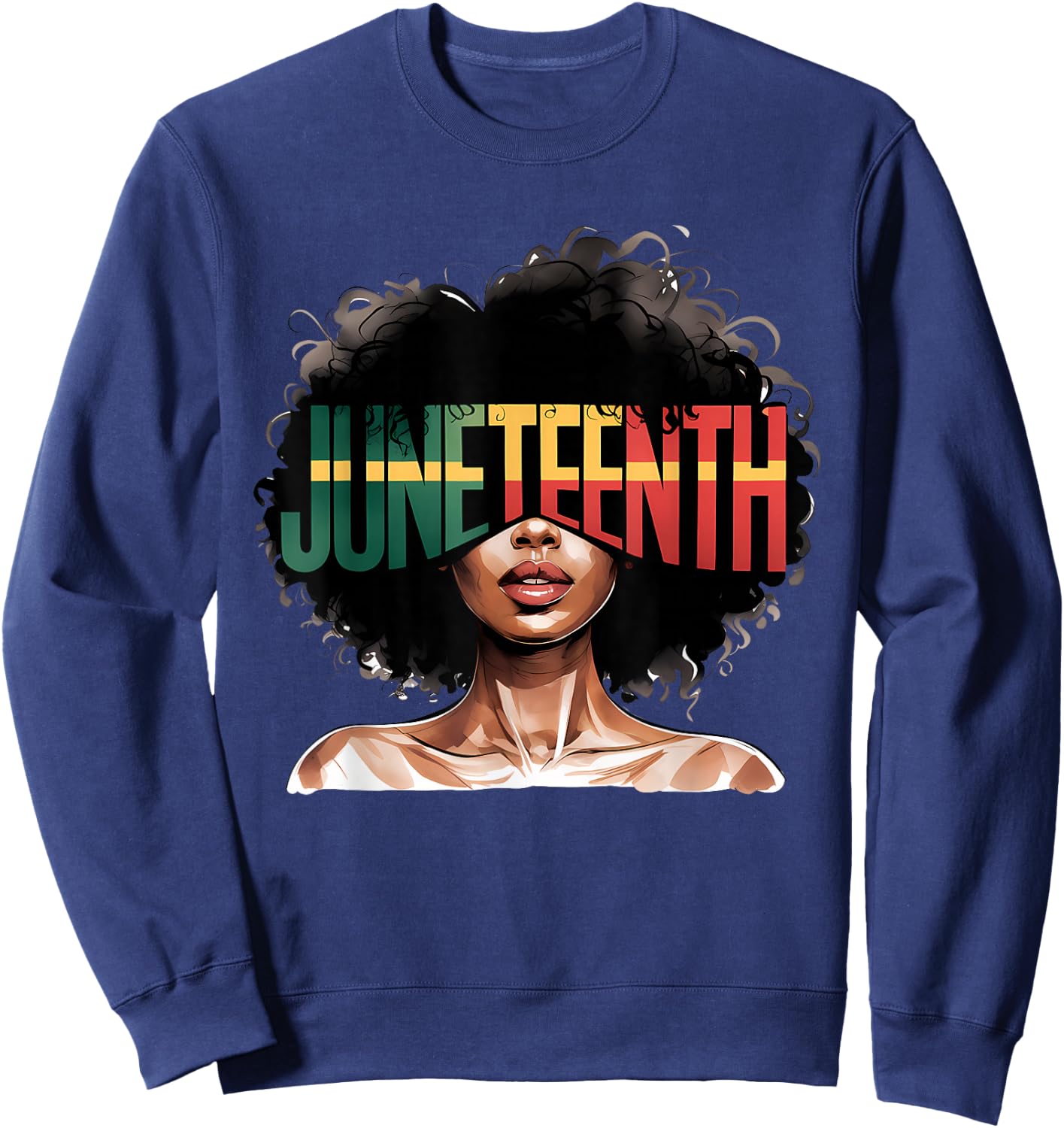 Black History Month African American Juneteenth Women Sweatshirt - Sweatshirt | Navy