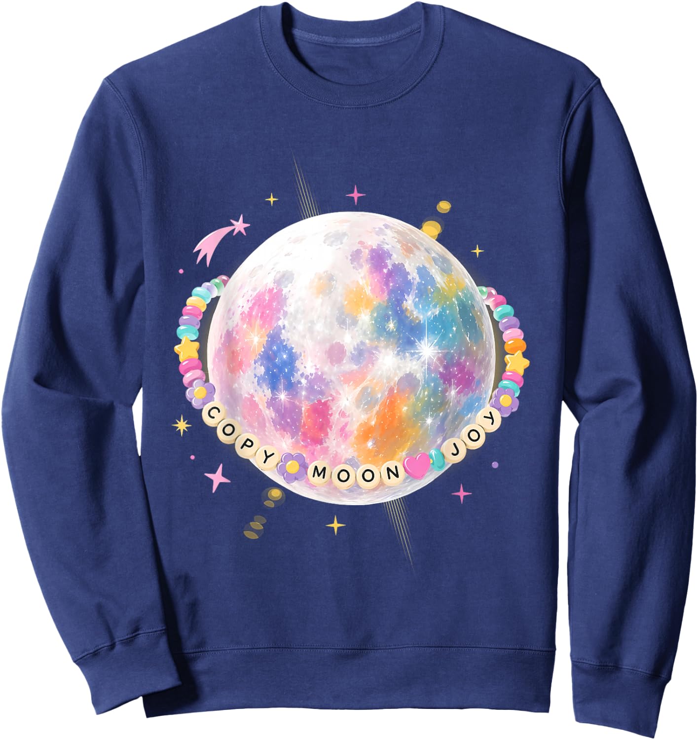 Copy Moon Joy Artemis II Space Quote Sweatshirt - Sweatshirt | Navy