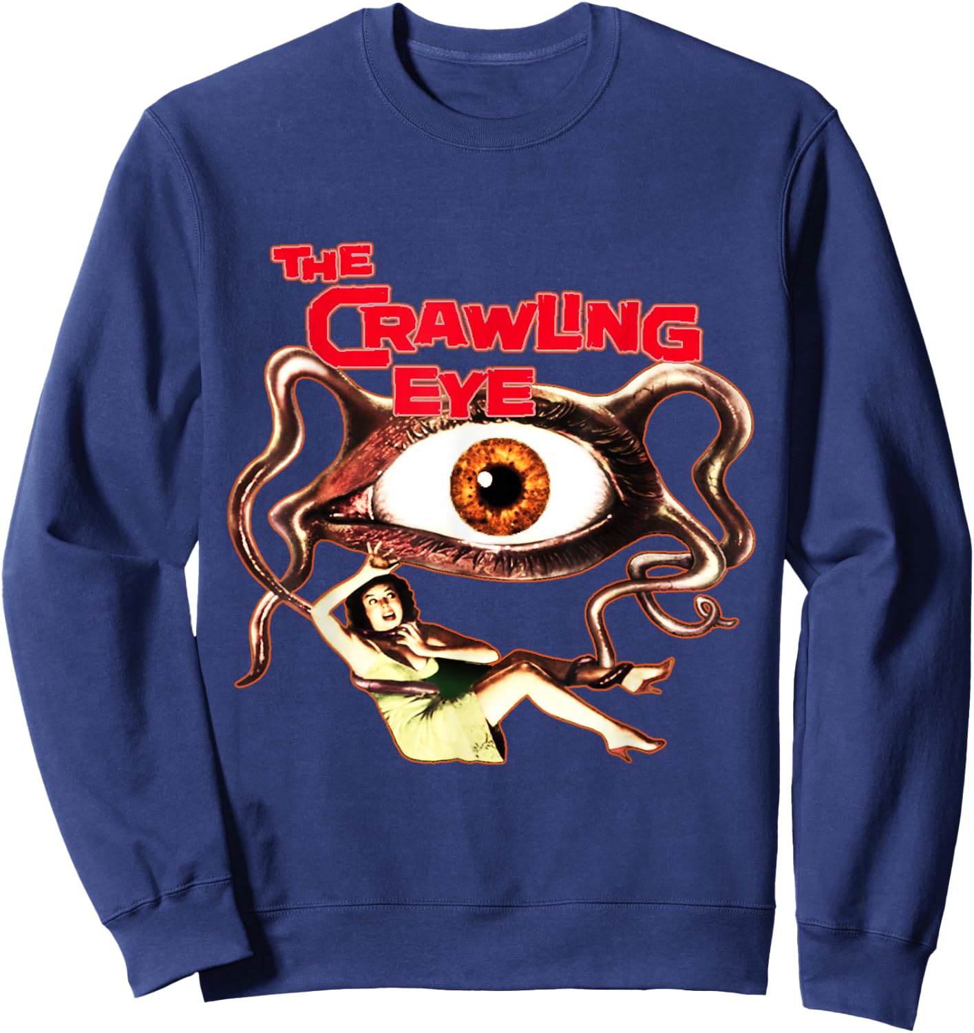 Vintage Horror The Crawling Eye Sweatshirt - Sweatshirt | Navy