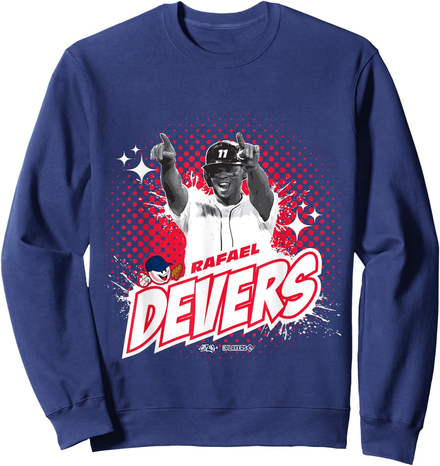 Rafael Devers Boston Baseball Sket One x MLB Players Sweatshirt - Sweatshirt | Navy