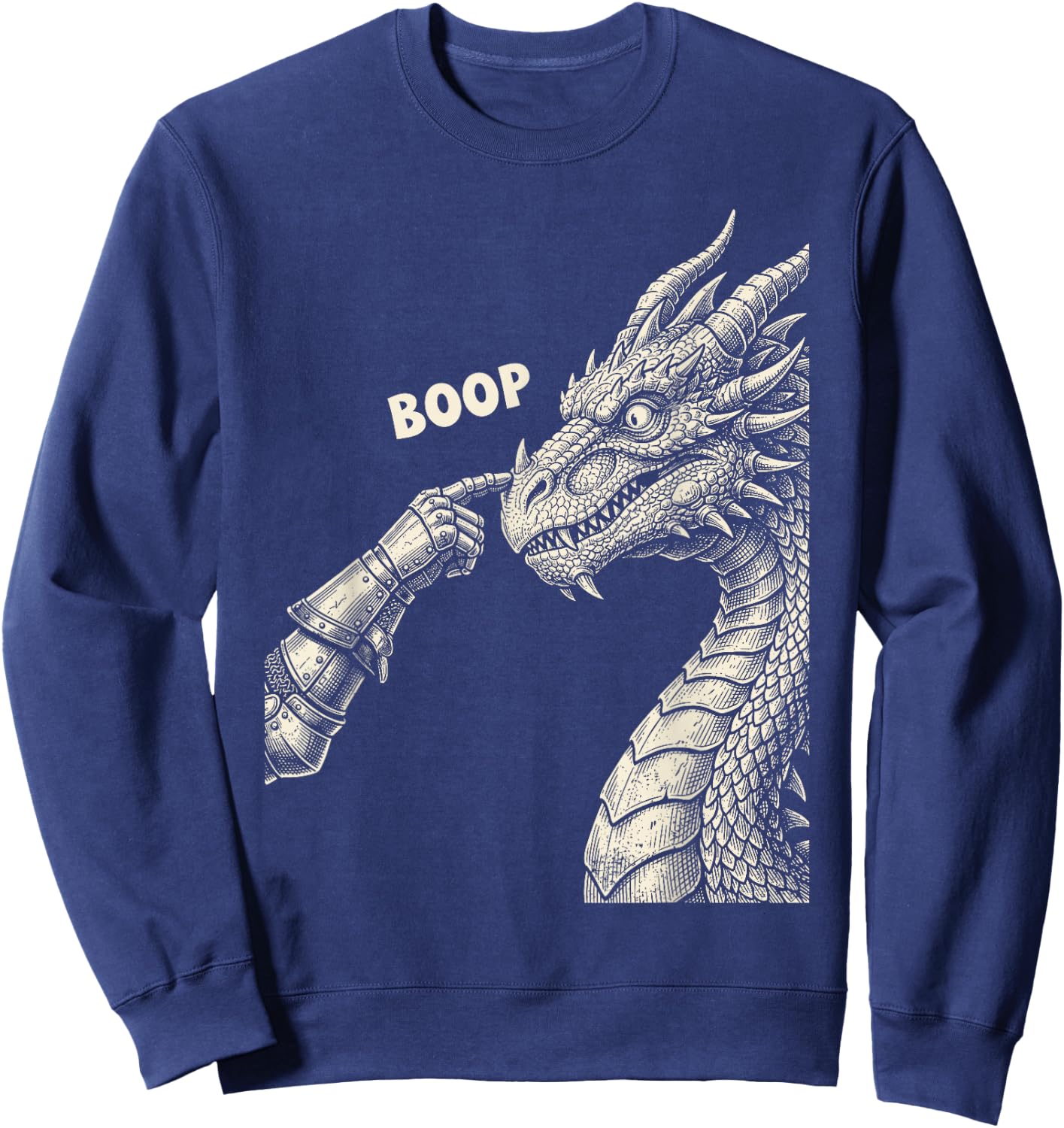 Funny Dragon Boop Sweatshirt - Sweatshirt | Navy