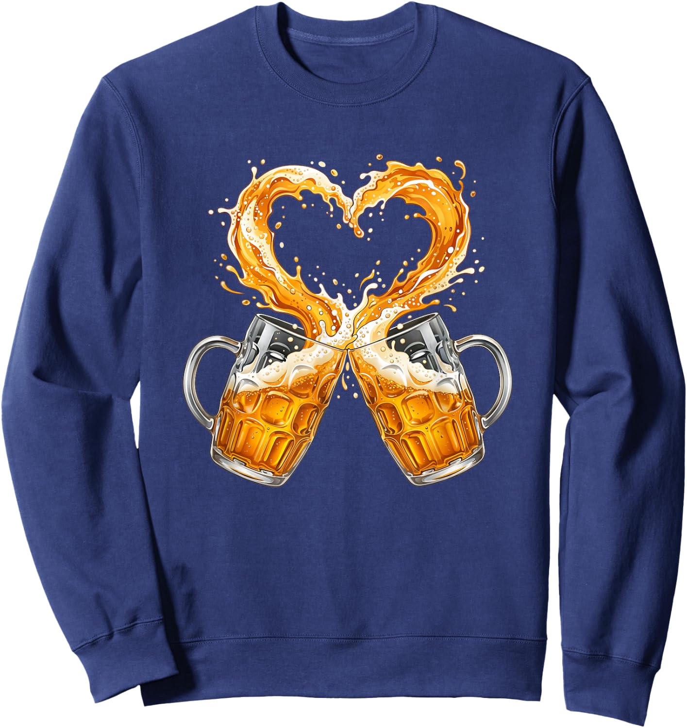 Bier Herren Trachtenshirt Männer Geschenk Bier Sauf Sweatshirt - Sweatshirt | Navy