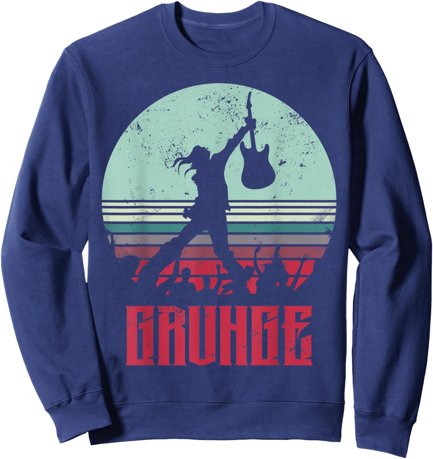 Grunge 80s & 90s Music Designs And Gift Sweatshirt - Sweatshirt | Navy