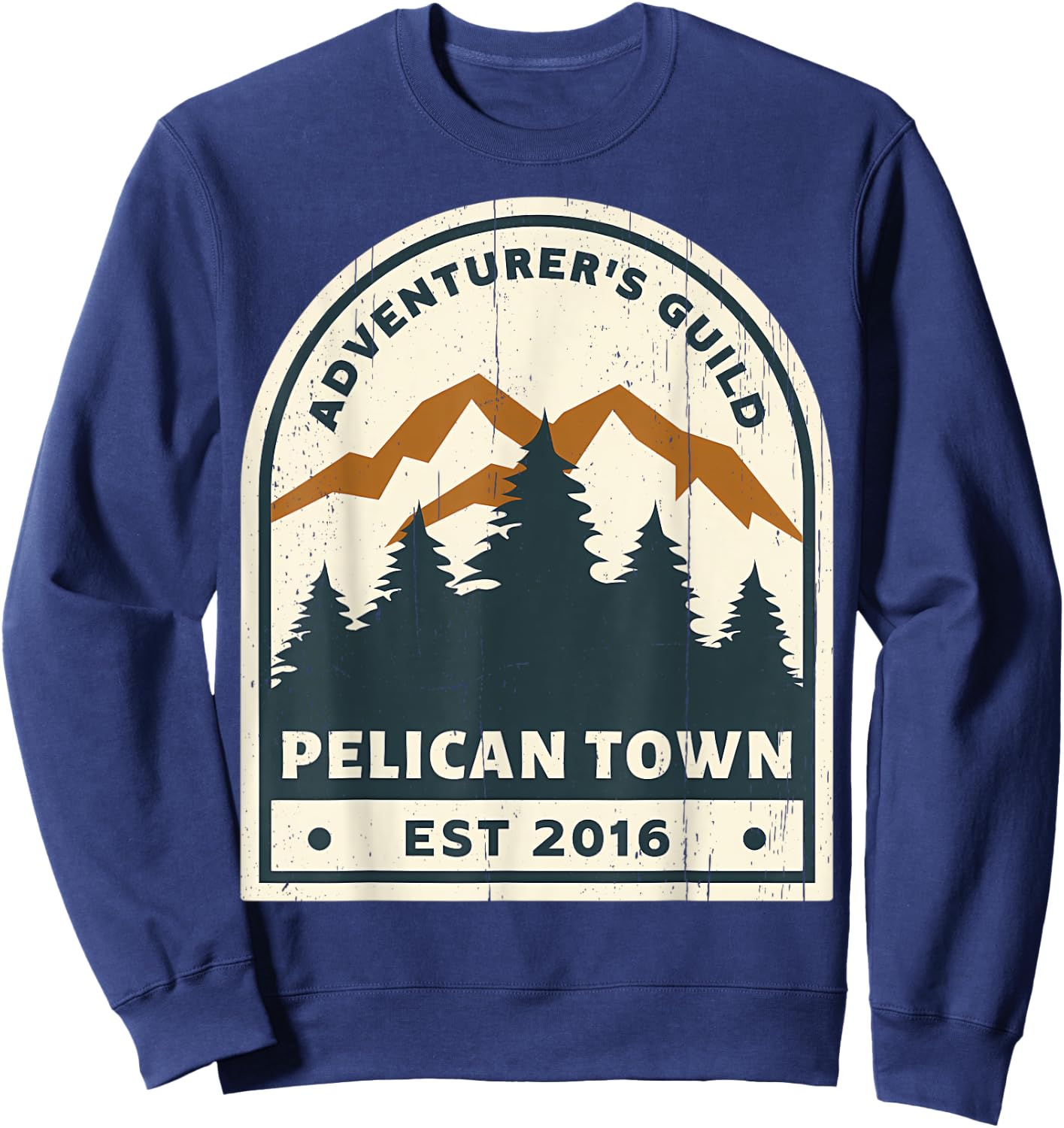 Adventurer Vintage Pelican Town 2016 Mountain Hiking Sweatshirt - Sweatshirt | Navy