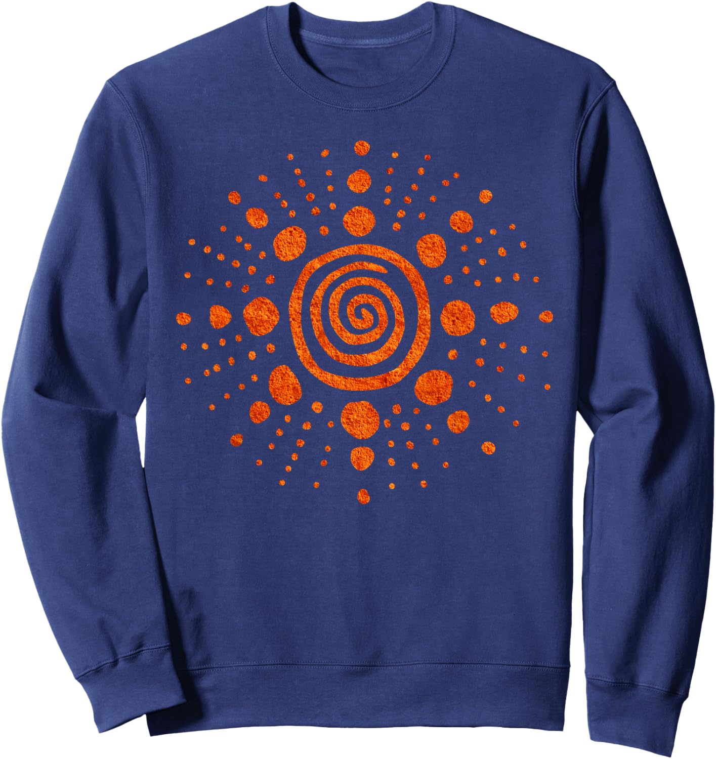 Sonnenspirale Paleo Petroglyphe Stein Kreis Sweatshirt - Sweatshirt | Navy