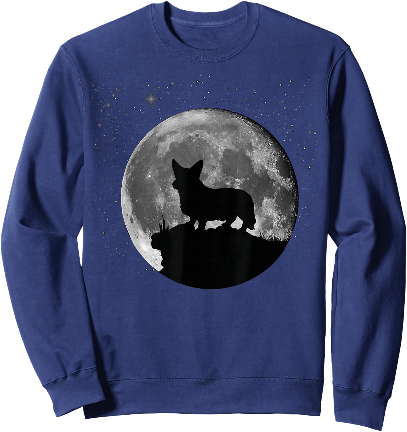 Welsh Corgi Pembroke Welsh Corgi Cardigan -Adults, Kids Black Sweatshirt - Sweatshirt | Navy