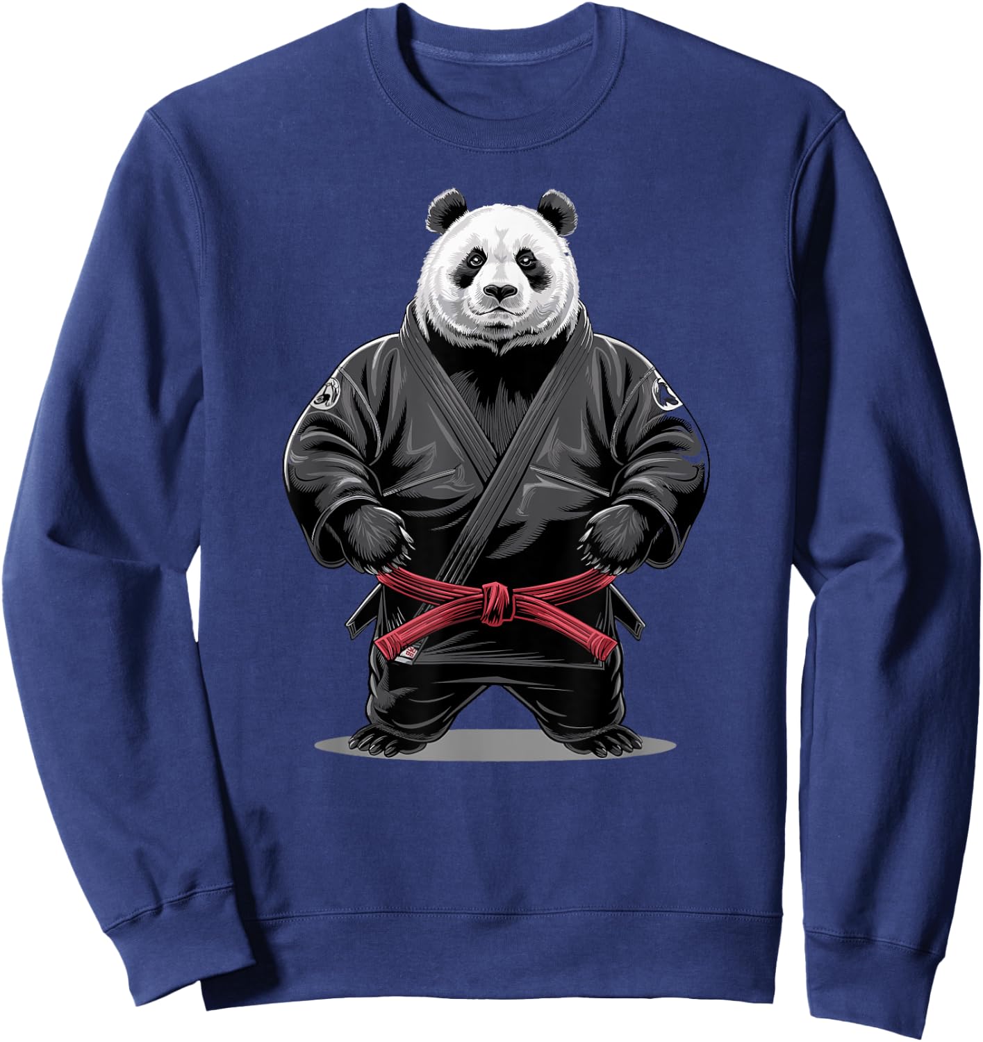 Martial Arts Panda Judo Black Belt Red Fighter Sweatshirt - Sweatshirt | Navy